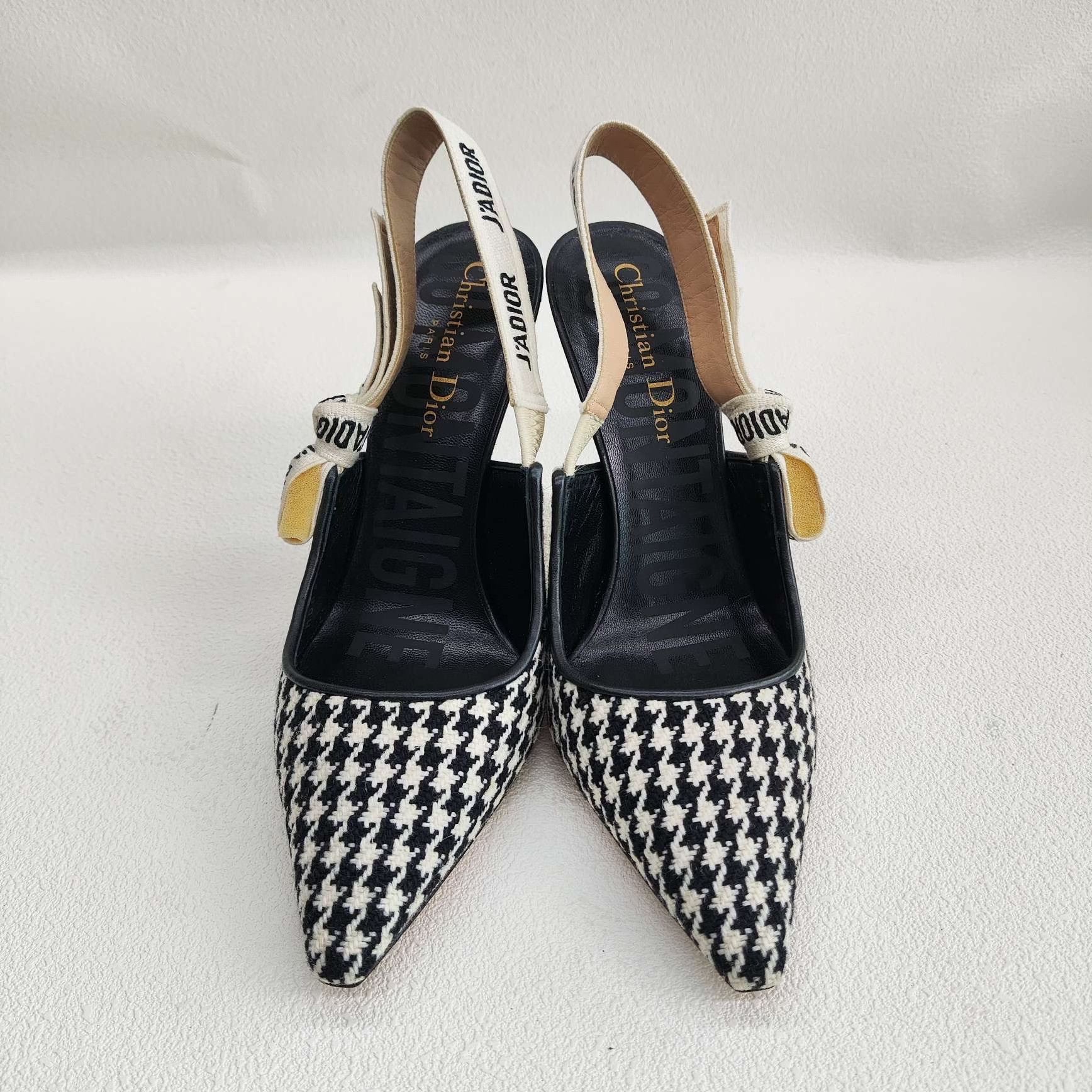 Dior Dior J'Adior Houndstooth Pumps Size 35.5 Size US 5.5 / IT 35.5 - 3 Thumbnail