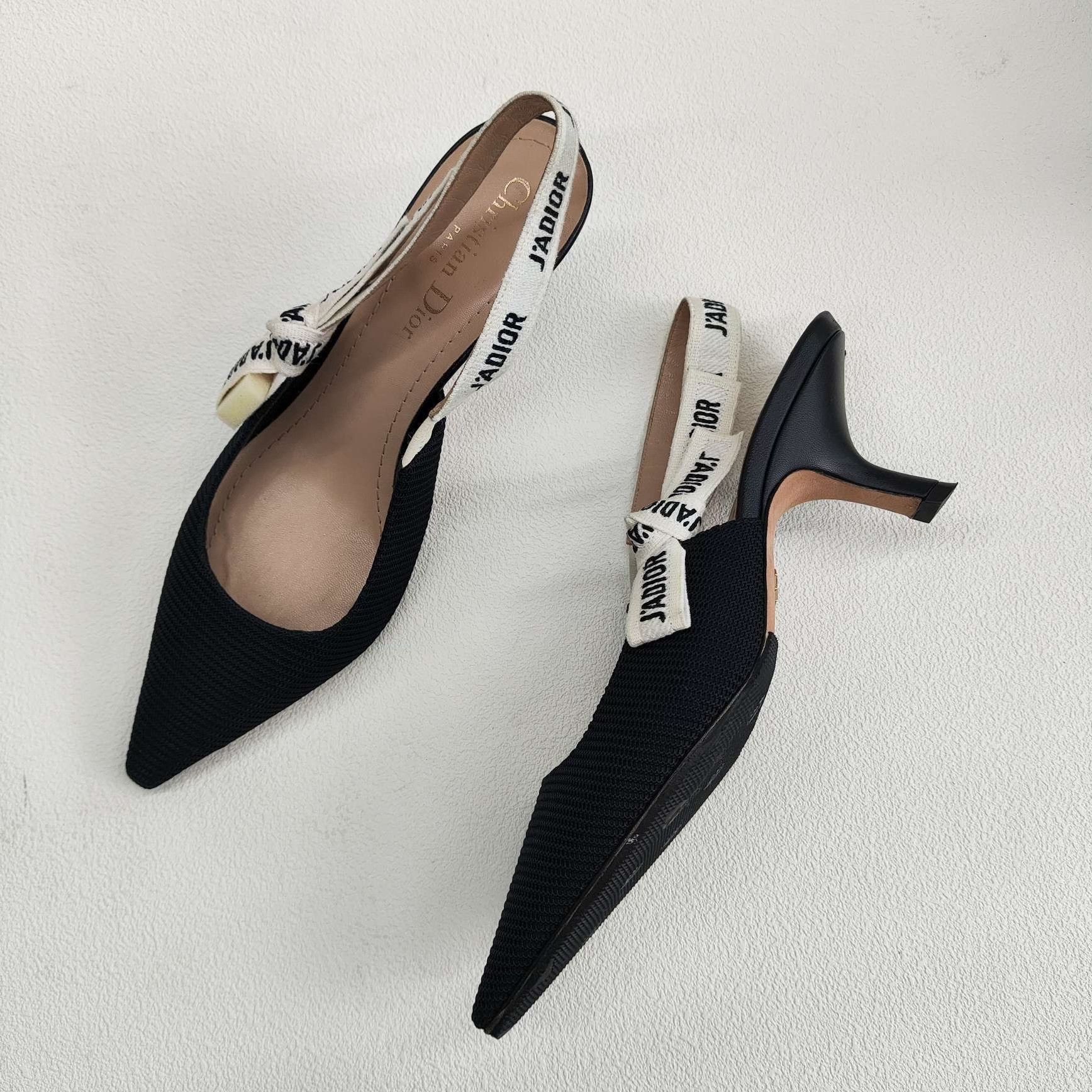 Dior Dior J'Adior Logo Slingback Heels Size 37 Size US 7 / IT 37 - 9 Thumbnail