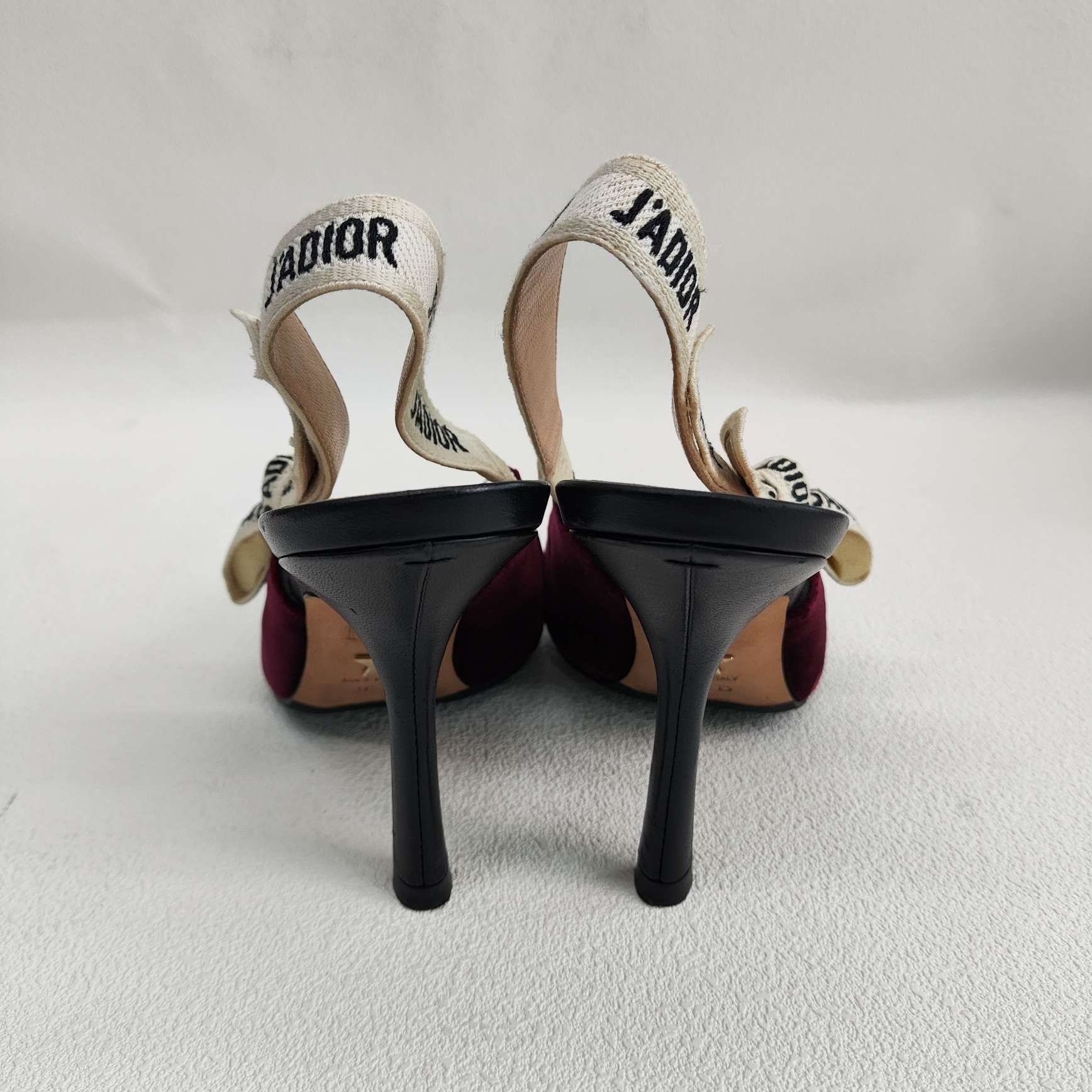 Dior Dior J'Adior Velvet Slingback Heels Size 36 Size US 6 / IT 36 - 6 Thumbnail