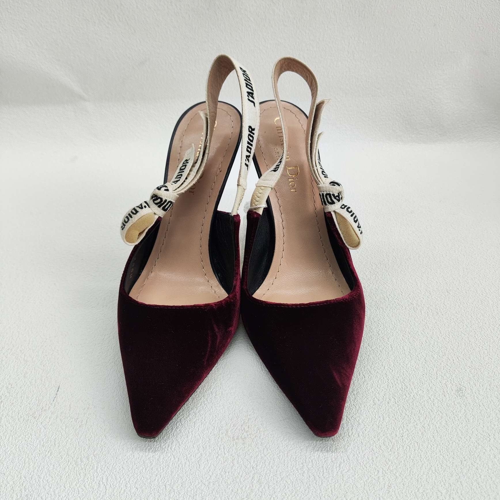 Dior Dior J'Adior Velvet Slingback Heels Size 36 Size US 6 / IT 36 - 3 Thumbnail