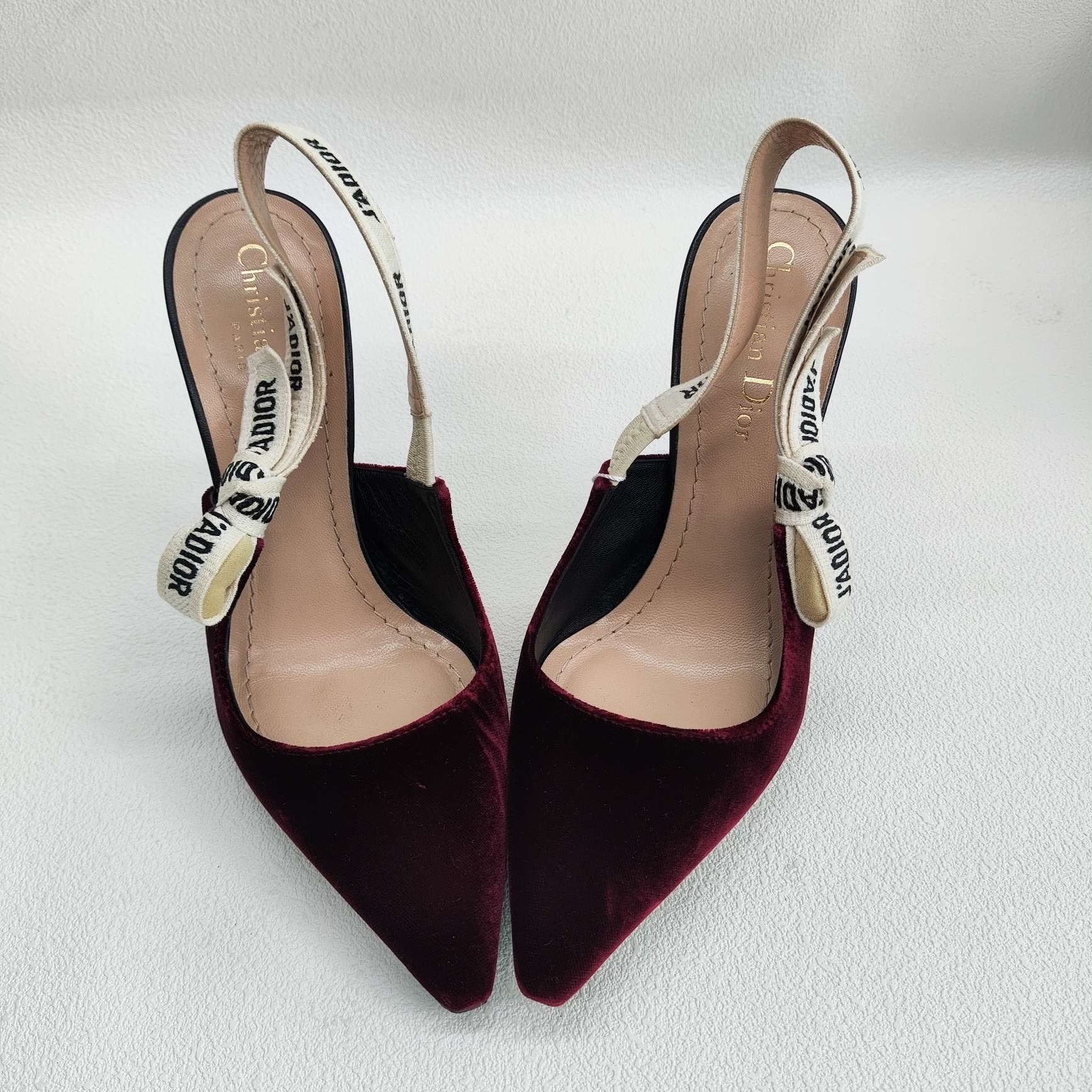 Dior Dior J'Adior Velvet Slingback Heels Size 36 Size US 6 / IT 36 - 10 Thumbnail