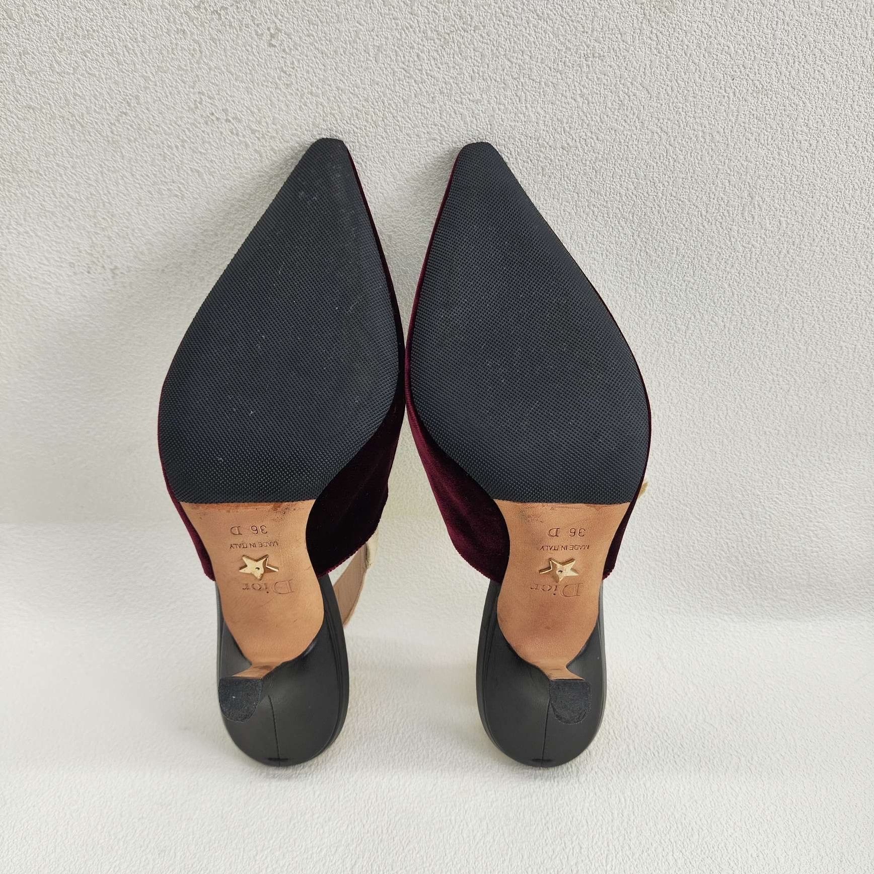 Dior Dior J'Adior Velvet Slingback Heels Size 36 Size US 6 / IT 36 - 8 Thumbnail