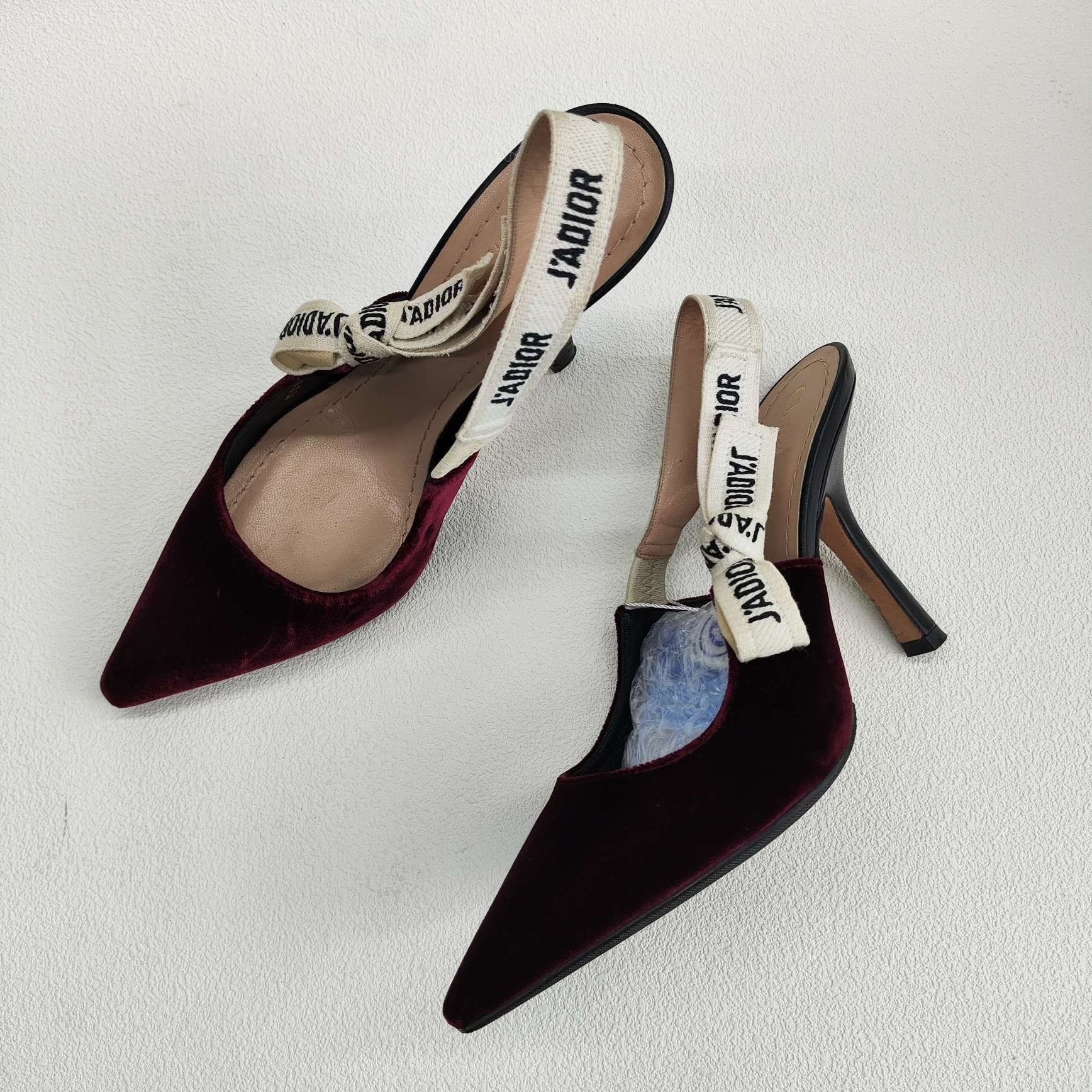 Dior Dior J'Adior Velvet Slingback Heels Size 36 Size US 6 / IT 36 - 9 Thumbnail