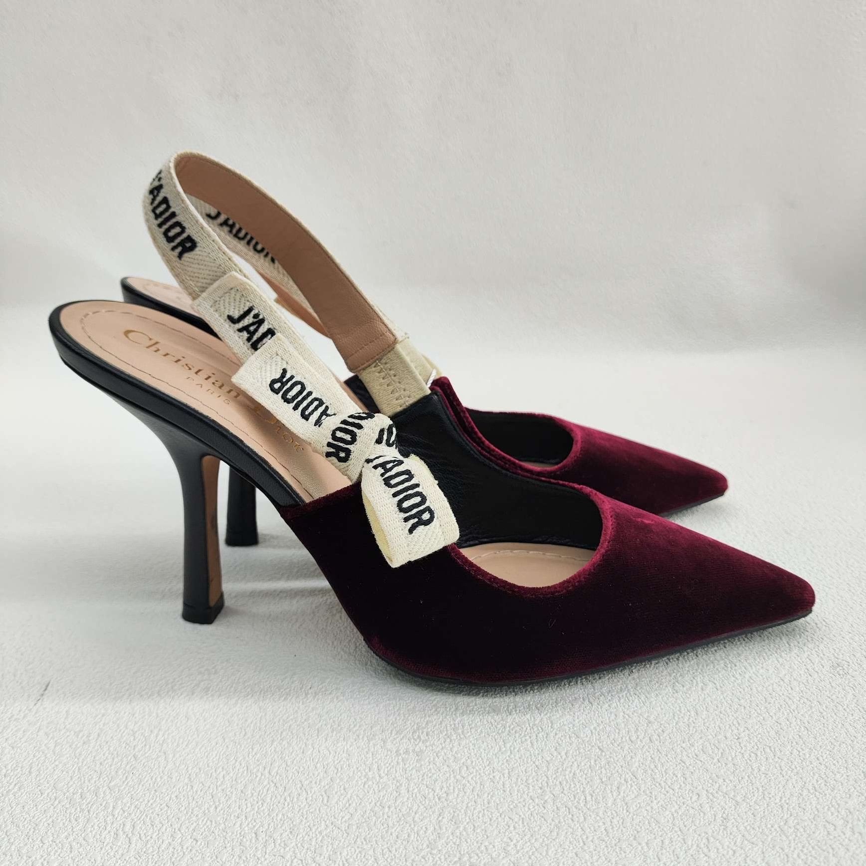 Dior Dior J'Adior Velvet Slingback Heels Size 36 Size US 6 / IT 36 - 5 Thumbnail