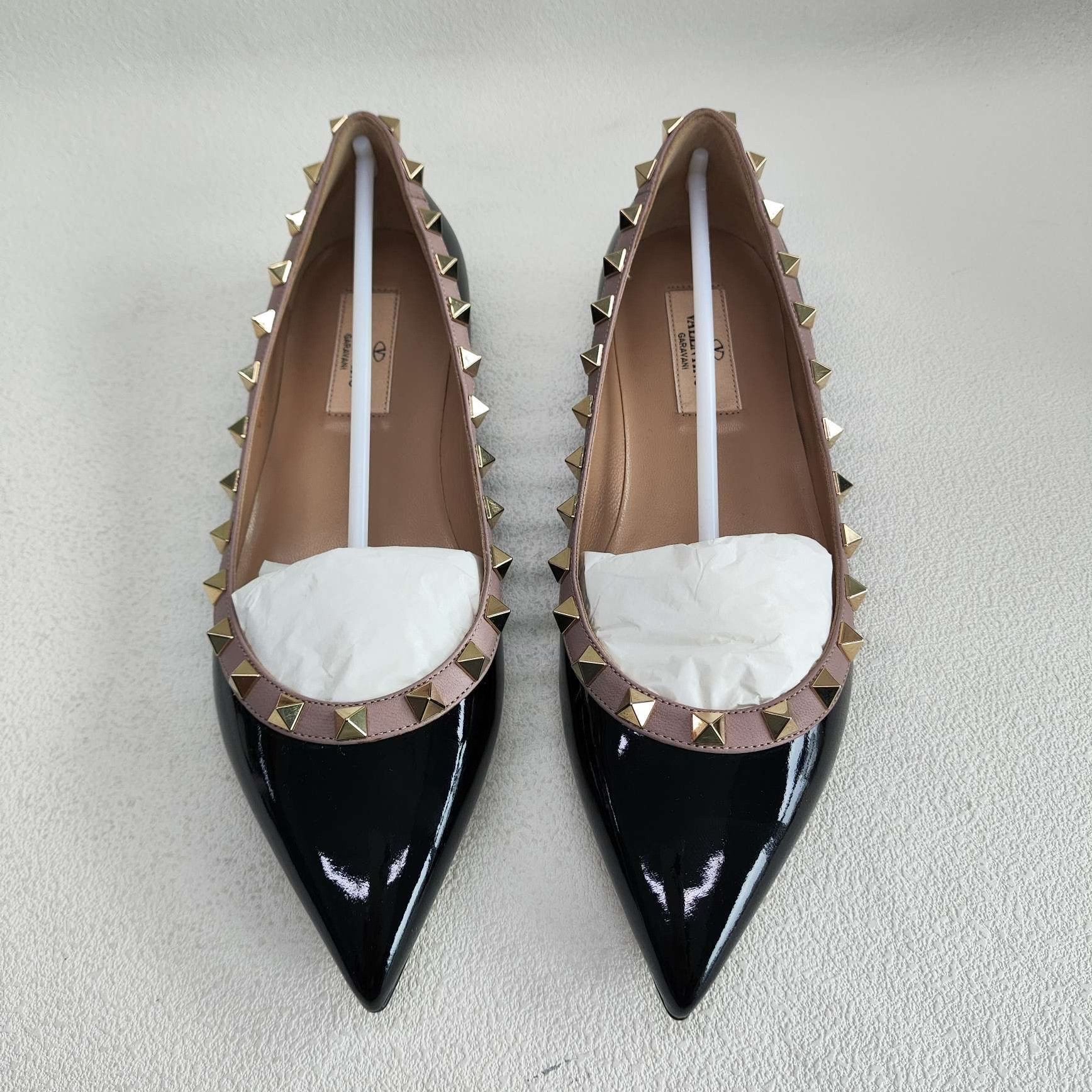 Valentino Valentino Rockstud Patent Flats Size 36 Size US 6 / IT 36 - 3 Thumbnail
