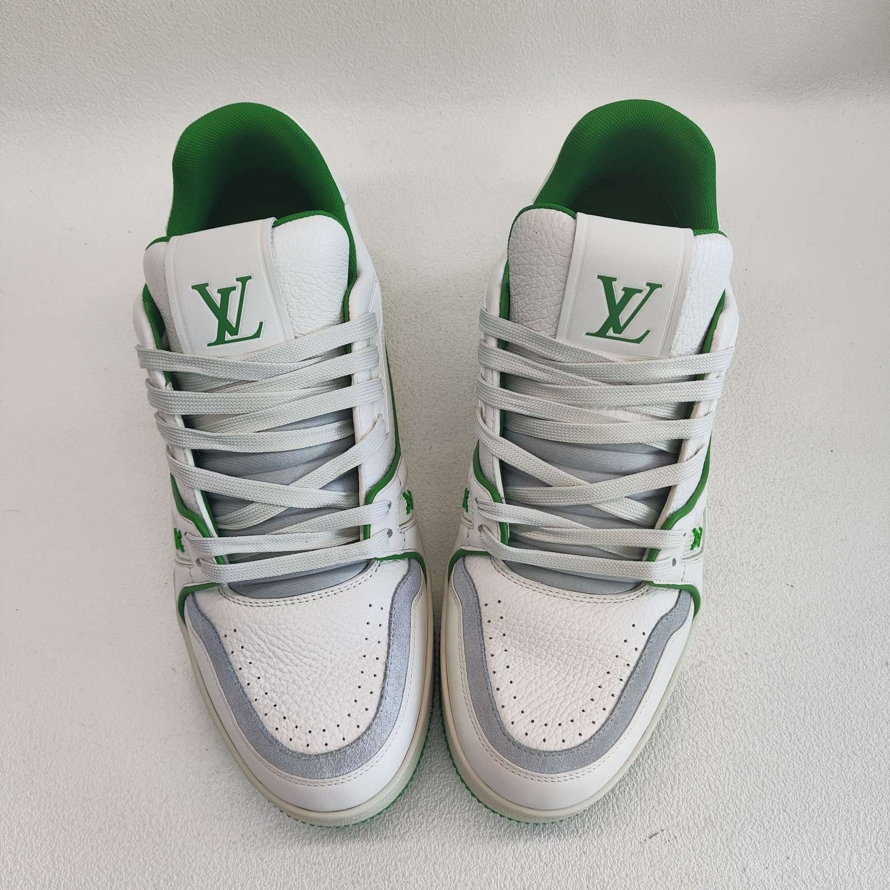 Louis Vuitton Louis Vuitton Green White Trainer Sneakers Size 8 Size US 8 / EU 41 - 10 Thumbnail