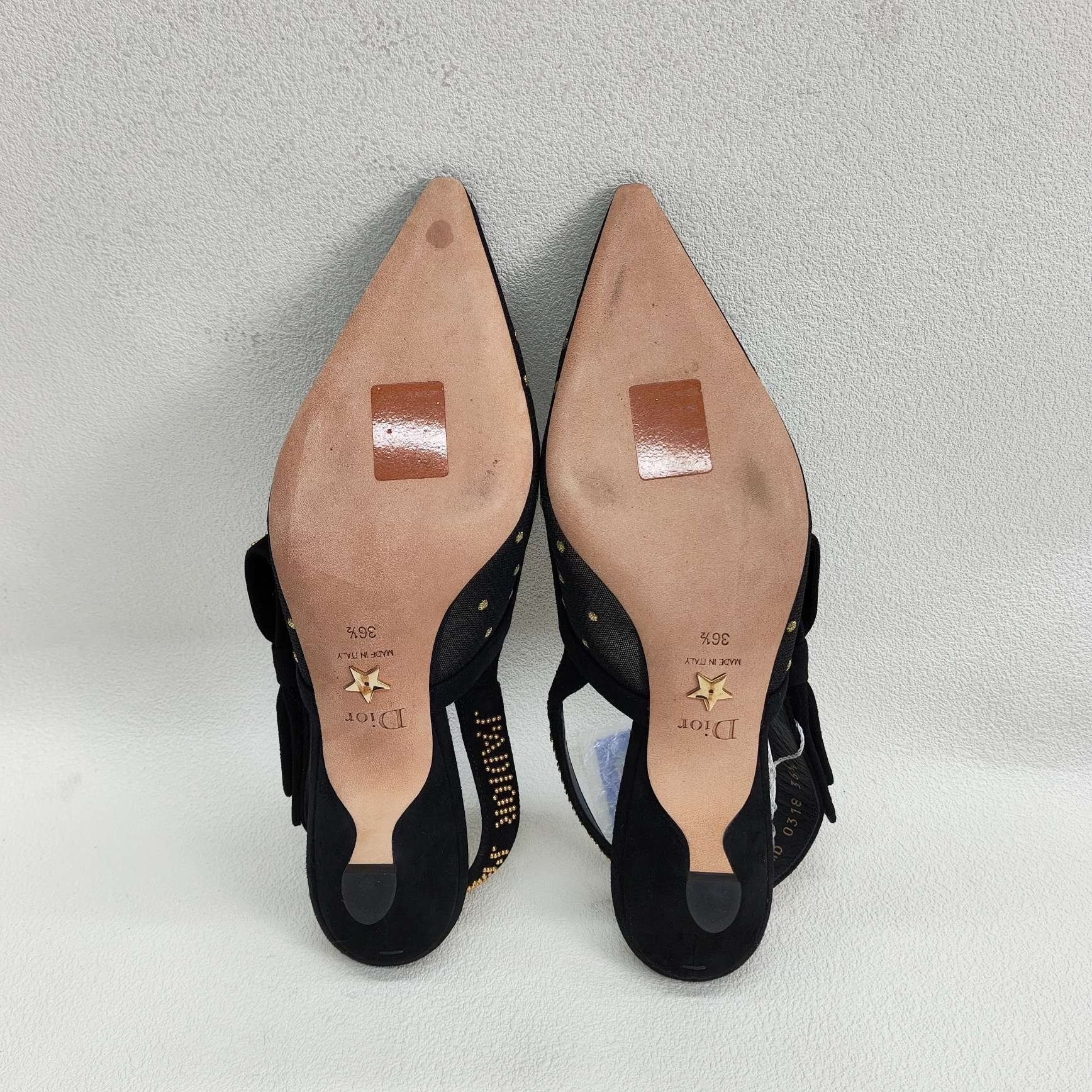 Dior Dior Polka Dot J'Adior Slingback Heels Size 36.5 Size US 6.5 / IT 36.5 - 8 Thumbnail