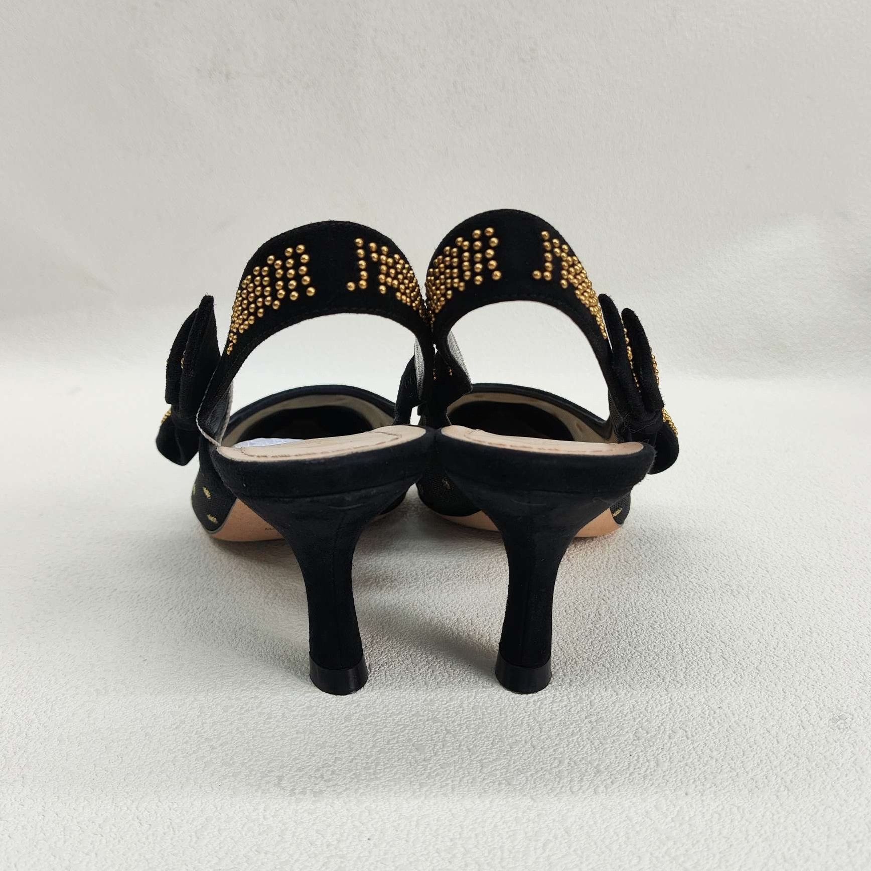 Dior Dior Polka Dot J'Adior Slingback Heels Size 36.5 Size US 6.5 / IT 36.5 - 6 Thumbnail