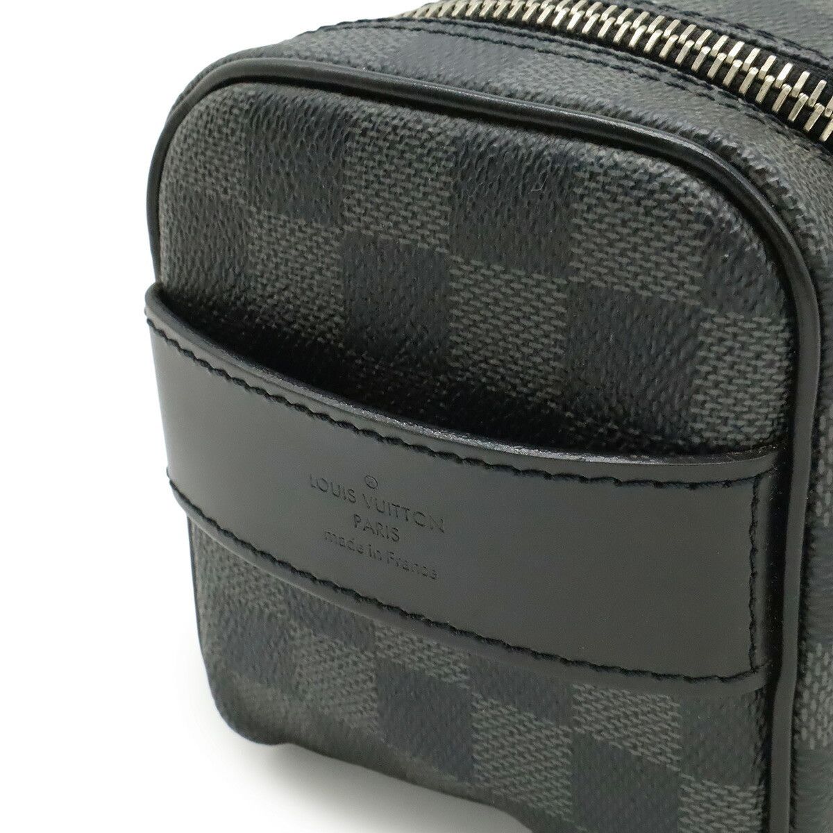 Louis Vuitton Louis Vuitton Louis Vuitton Damier Graphite Toiletry Pouch Textile Clutch Bag N47625 DUTY FREE for USA Size ONE SIZE - 6 Thumbnail