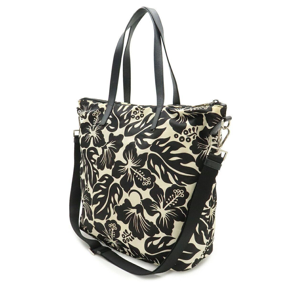 Prada Prada Prada Nylon Leather Tote Bag Textile Tote Bag B4696F DUTY FREE for USA Size ONE SIZE - 2 Thumbnail