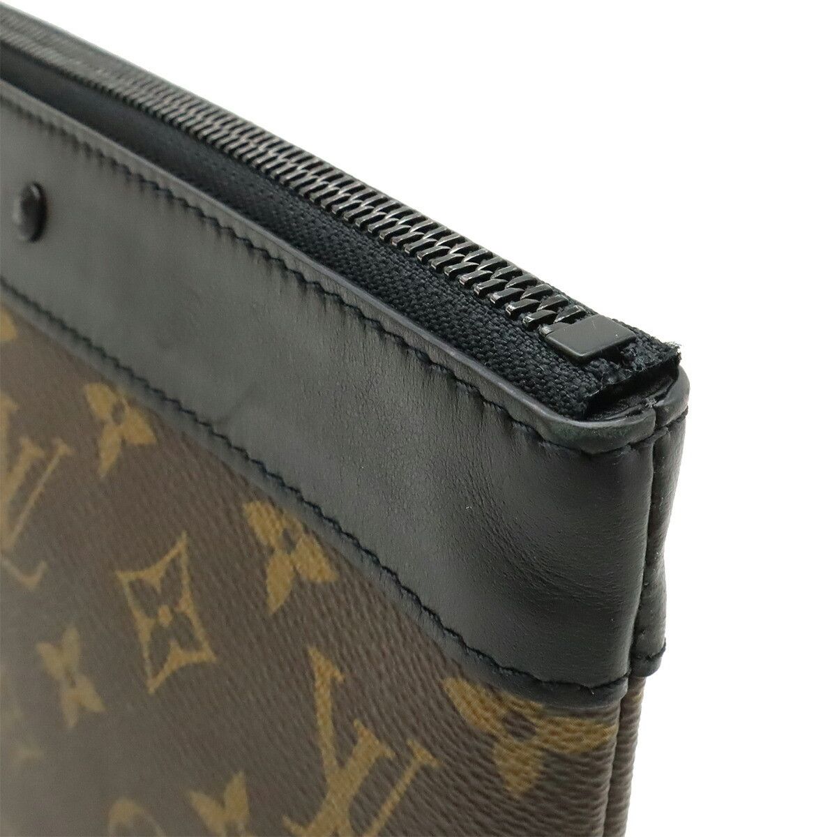 Louis Vuitton Louis Vuitton Louis Vuitton Pochette To Go Monogram Eclipse Clutch Bag Textile Clutch Bag M82079 DUTY FREE for USA Size ONE SIZE - 7 Thumbnail