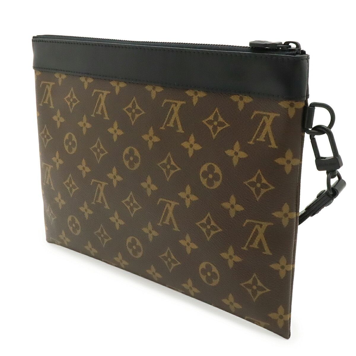 Louis Vuitton Louis Vuitton Louis Vuitton Pochette To Go Monogram Eclipse Clutch Bag Textile Clutch Bag M82079 DUTY FREE for USA Size ONE SIZE - 2 Thumbnail