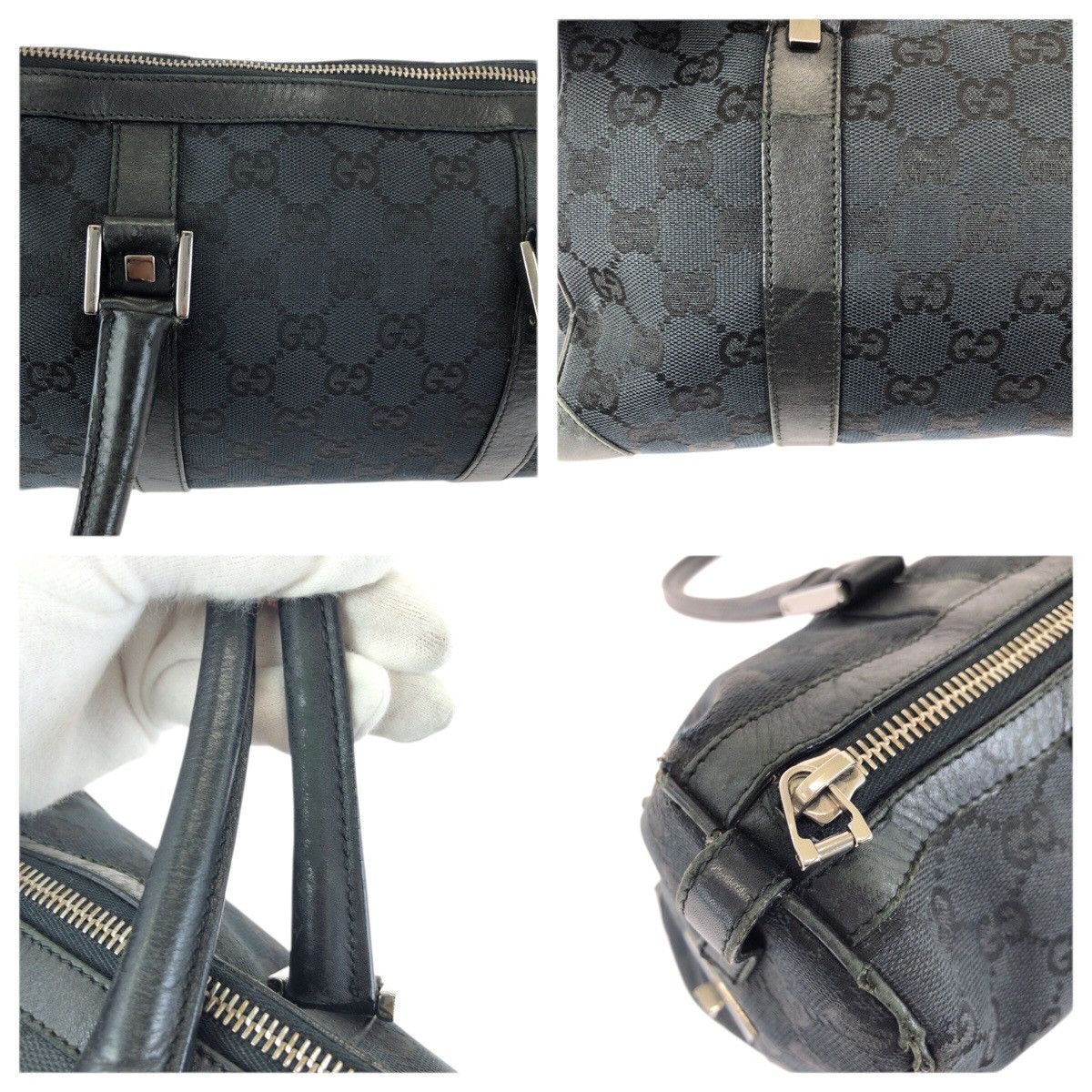 Gucci Gucci Gucci GG Canvas Leather Handbag Textile Handbag 0000851 DUTY FREE for USA Size ONE SIZE - 6 Thumbnail