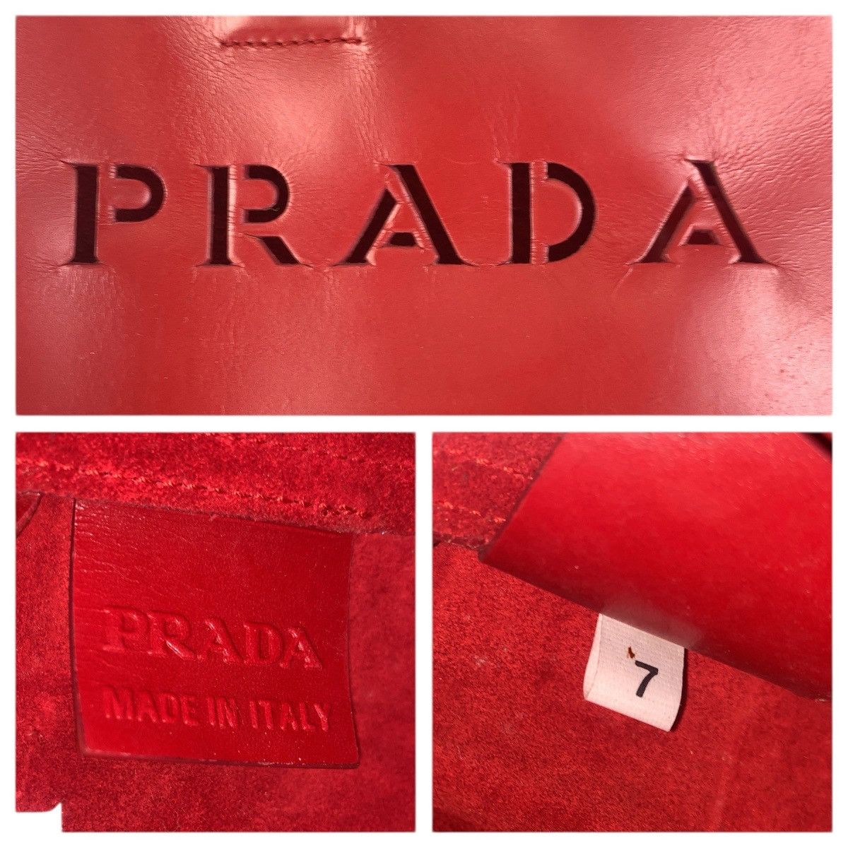 Prada Prada Prada Punching Leather Suede 2way Bag Leather Shoulder Bag DUTY FREE for USA Size ONE SIZE - 4 Thumbnail