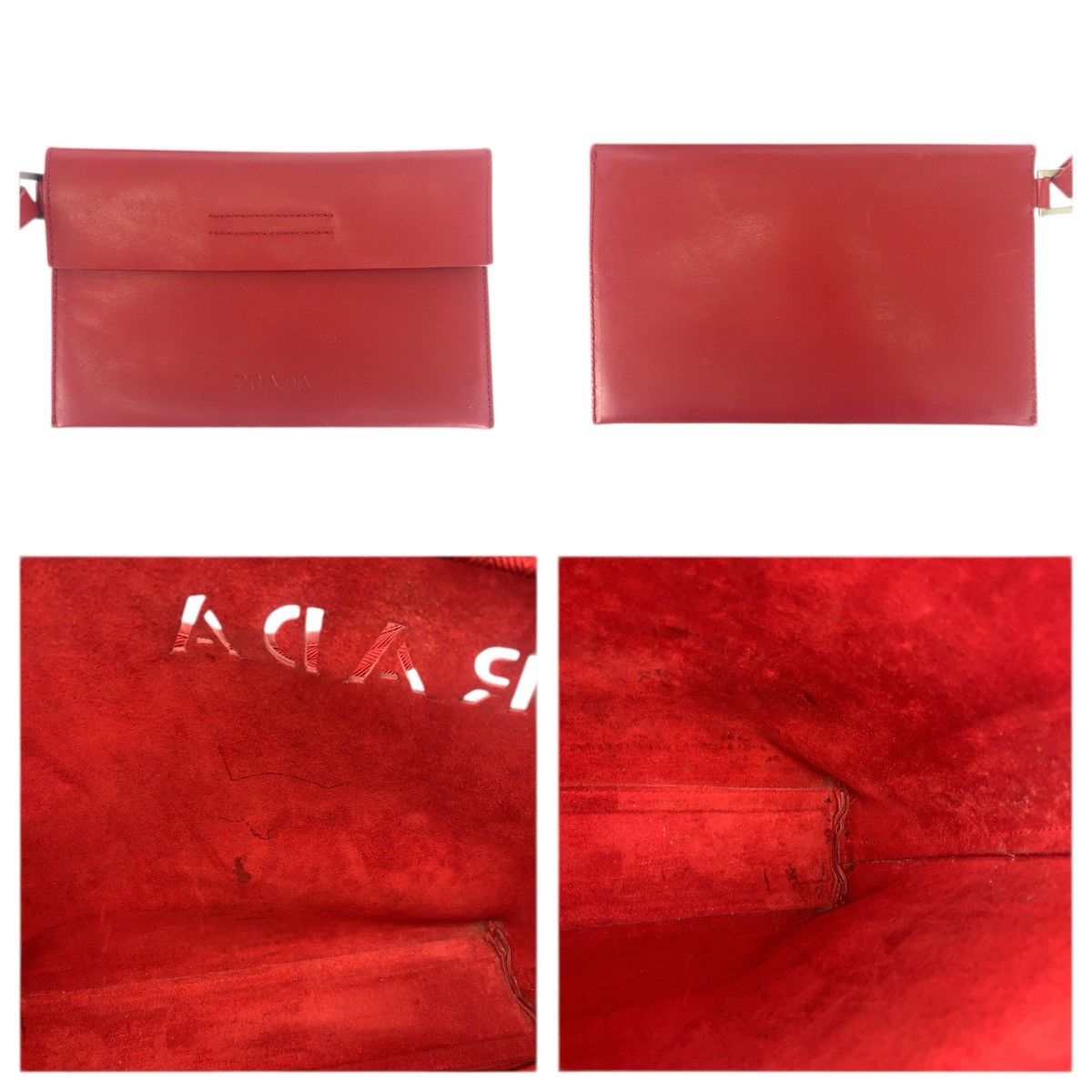 Prada Prada Prada Punching Leather Suede 2way Bag Leather Shoulder Bag DUTY FREE for USA Size ONE SIZE - 5 Thumbnail