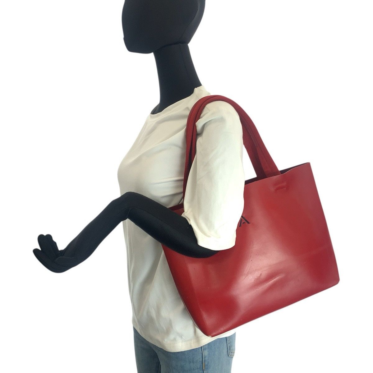 Prada Prada Prada Punching Leather Suede 2way Bag Leather Shoulder Bag DUTY FREE for USA Size ONE SIZE - 7 Thumbnail