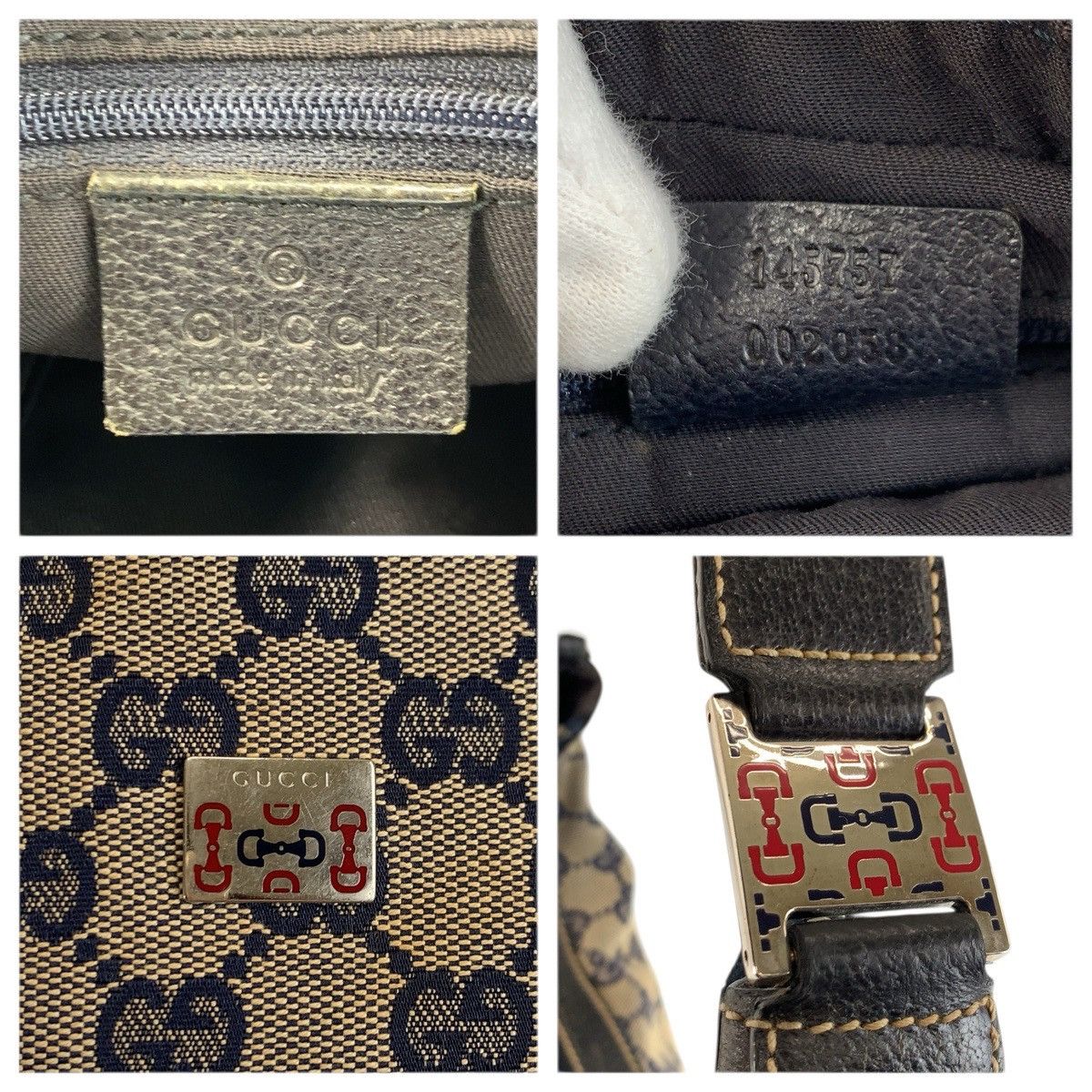Gucci Gucci Gucci GG Canvas Shoulder Bag Textile Shoulder Bag 145757 DUTY FREE for USA Size ONE SIZE - 3 Thumbnail