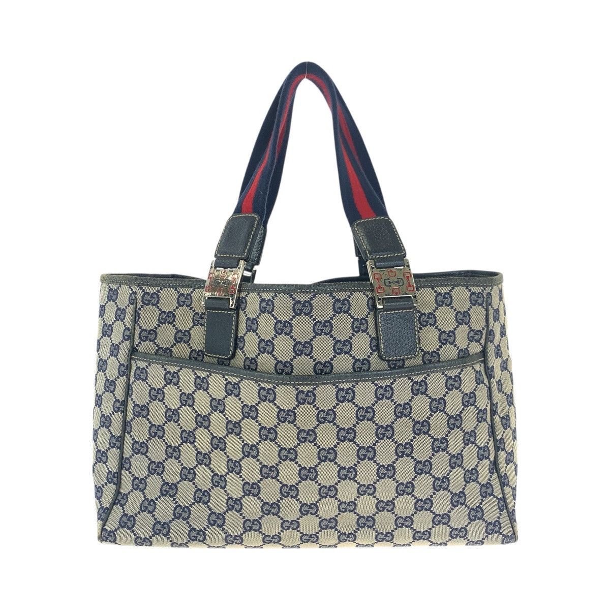 Gucci Gucci Gucci GG Canvas Leather Tote Bag Textile Tote Bag 145758 DUTY FREE for USA Size ONE SIZE - 2 Thumbnail