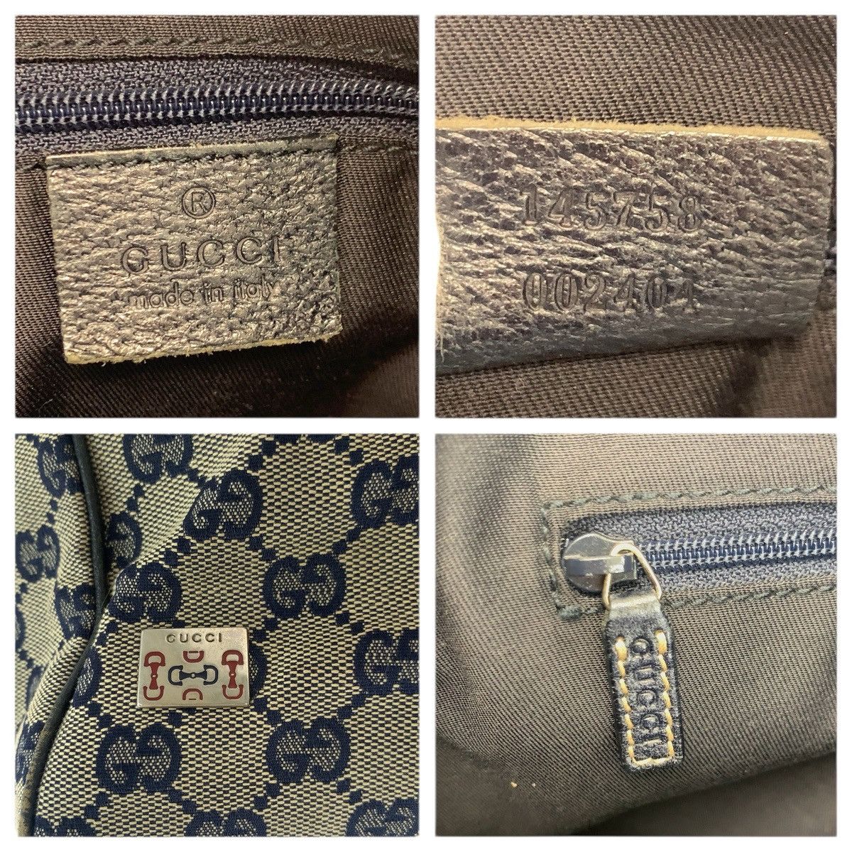 Gucci Gucci Gucci GG Canvas Leather Tote Bag Textile Tote Bag 145758 DUTY FREE for USA Size ONE SIZE - 4 Thumbnail