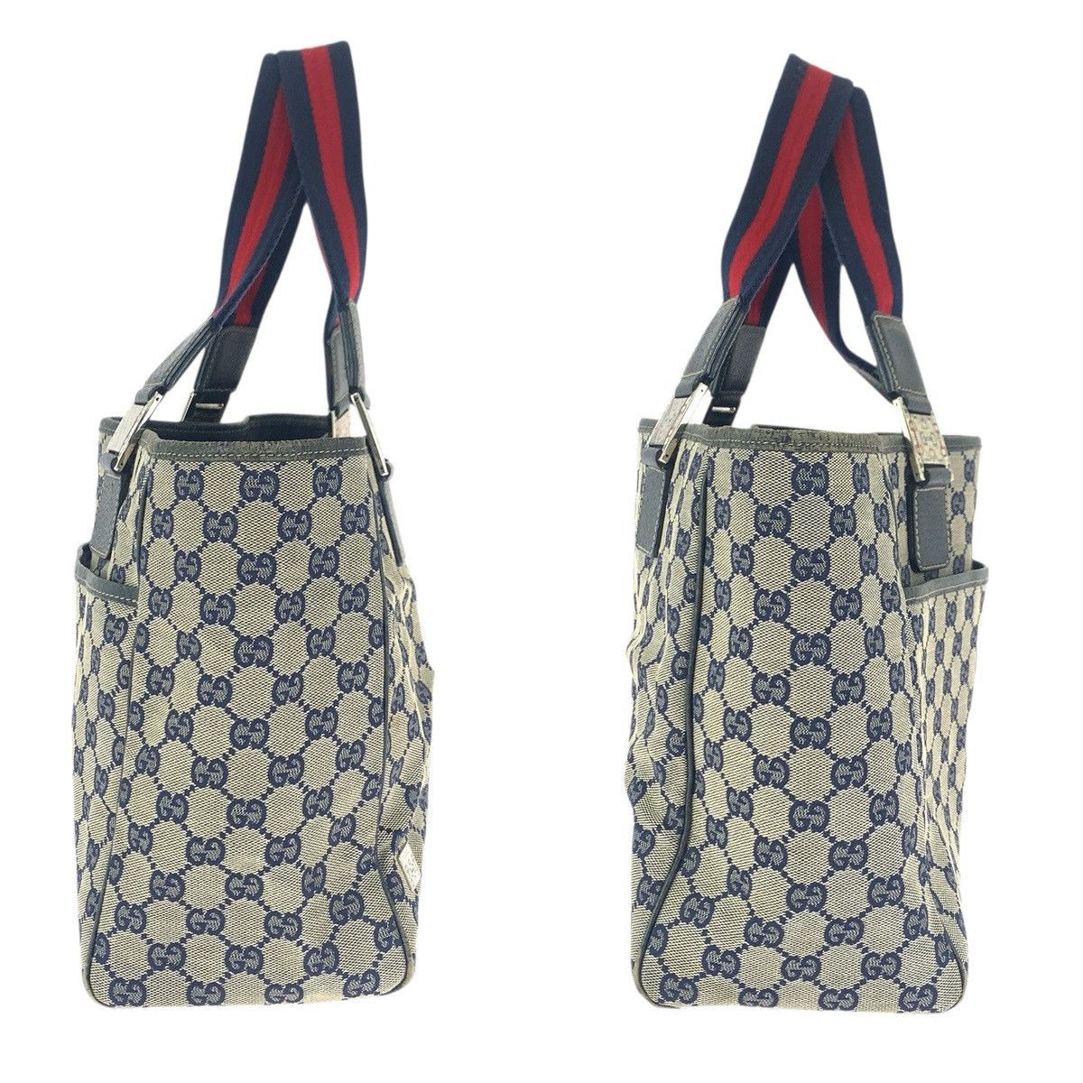 Gucci Gucci Gucci GG Canvas Leather Tote Bag Textile Tote Bag 145758 DUTY FREE for USA Size ONE SIZE - 8 Thumbnail