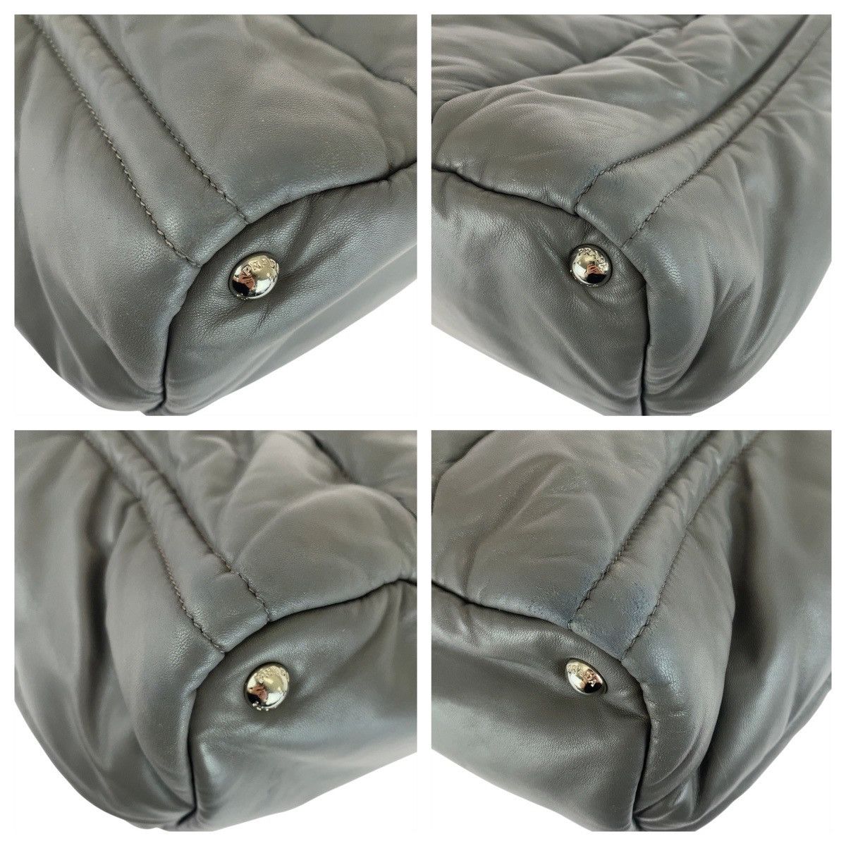 Prada Prada Prada Nappa Bomber Leather Handbag Leather Handbag DUTY FREE for USA Size ONE SIZE - 3 Thumbnail