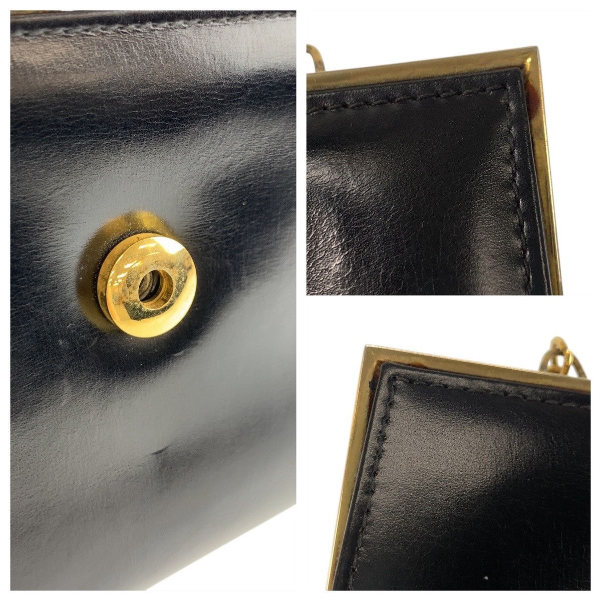 Gucci Gucci Gucci Leather Chain Shoulder Bag Leather Shoulder Bag DUTY FREE for USA Size ONE SIZE - 6 Thumbnail