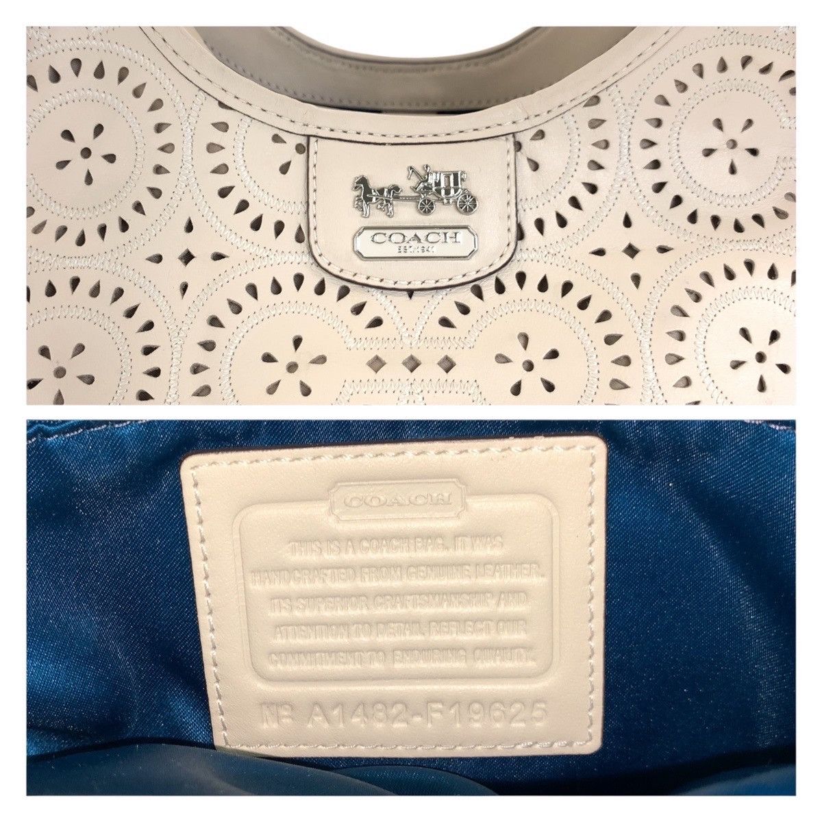 Coach Coach Coach Leather Tote Bag Leather Shoulder Bag 19625 DUTY FREE for USA Size ONE SIZE - 10 Thumbnail