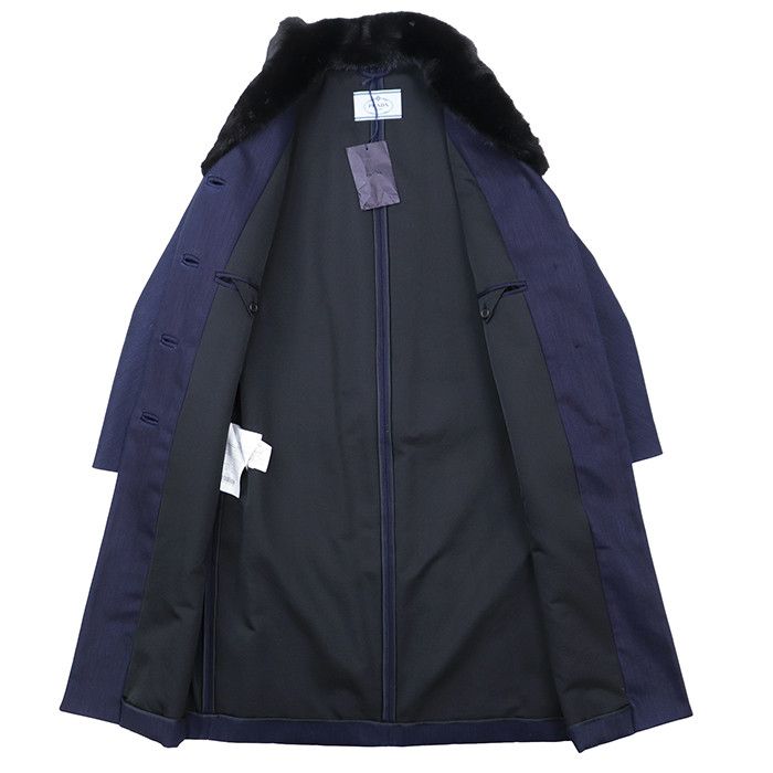Prada Prada Prada Mink Fur Padded Coat Textile Outerwear DUTY FREE for USA Size ONE SIZE - 9 Thumbnail