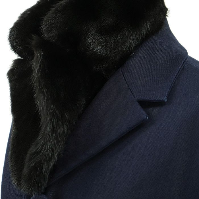 Prada Prada Prada Mink Fur Padded Coat Textile Outerwear DUTY FREE for USA Size ONE SIZE - 4 Thumbnail