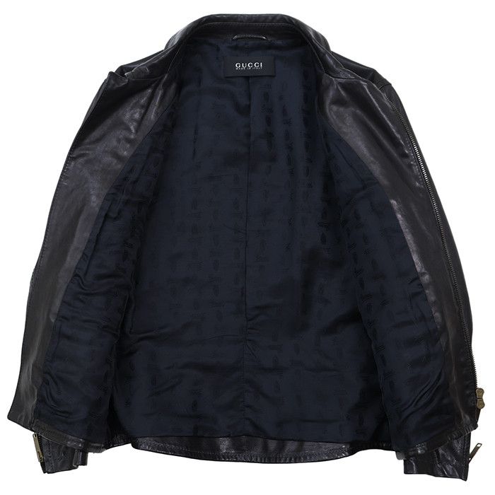 Gucci Gucci Gucci Leather Jacket Leather Outerwear DUTY FREE for USA Size ONE SIZE - 8 Thumbnail