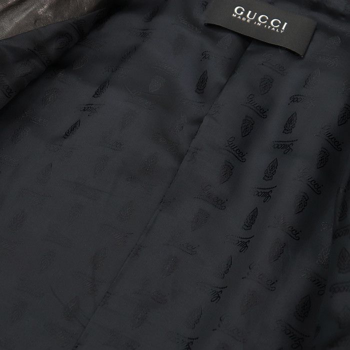 Gucci Gucci Gucci Leather Jacket Leather Outerwear DUTY FREE for USA Size ONE SIZE - 11 Thumbnail