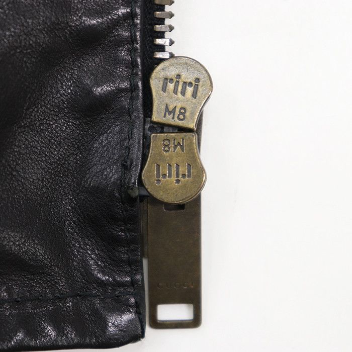 Gucci Gucci Gucci Leather Jacket Leather Outerwear DUTY FREE for USA Size ONE SIZE - 14 Thumbnail