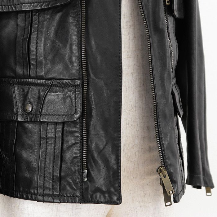 Gucci Gucci Gucci Leather Jacket Leather Outerwear DUTY FREE for USA Size ONE SIZE - 3 Thumbnail