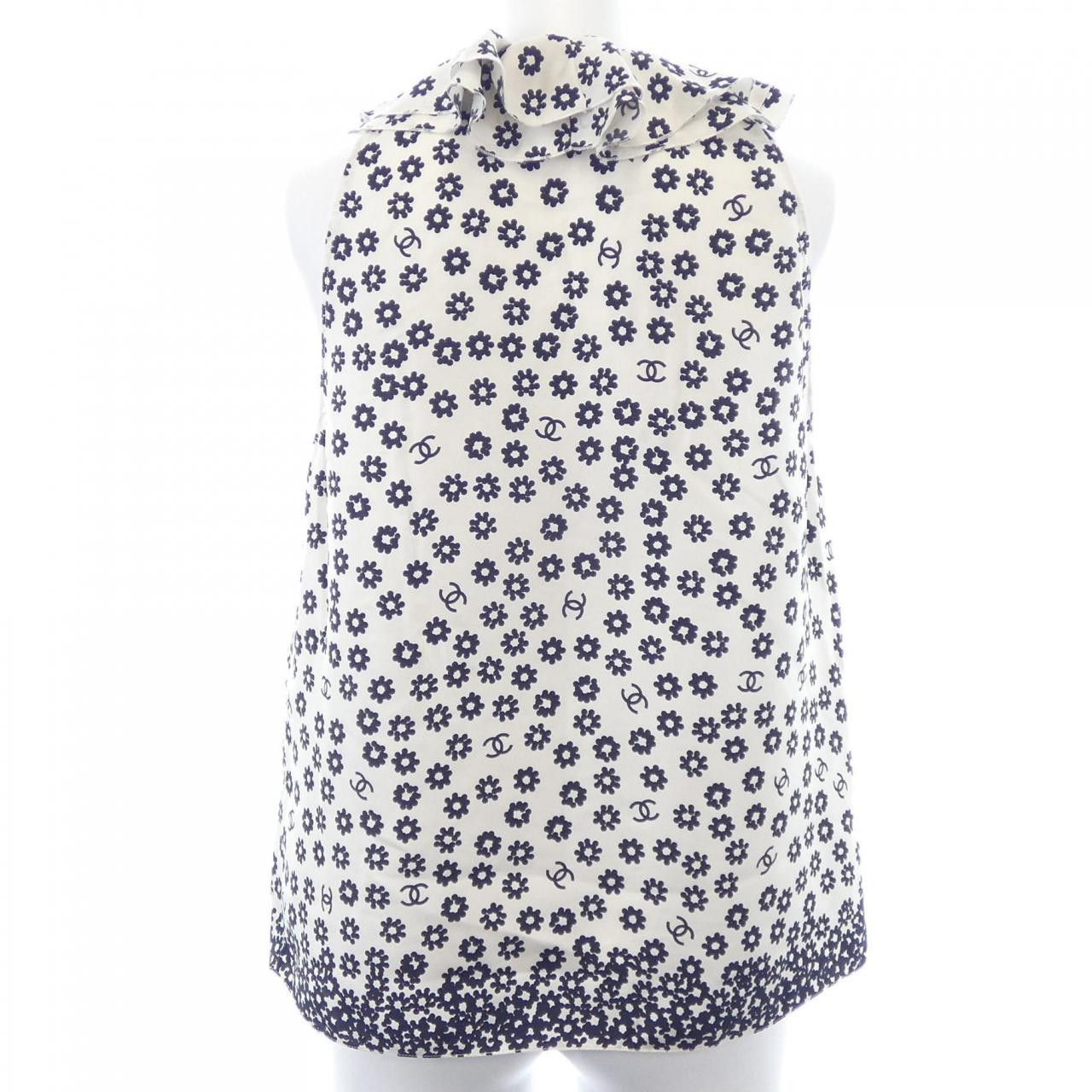 Chanel Chanel Chanel Silk Shirt Textile Tops P72306V63678 DUTY FREE for USA Size ONE SIZE - 2 Thumbnail