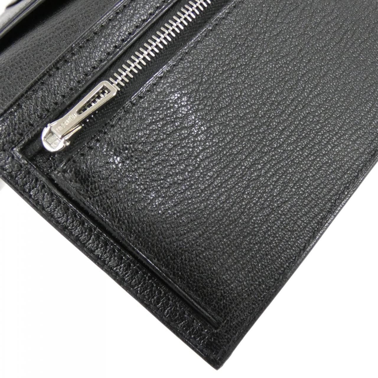 Hermes Hermes Hermes Bearn Soufflet Chevre long wallet Leather Long Wallet C DUTY FREE for USA Size ONE SIZE - 4 Thumbnail