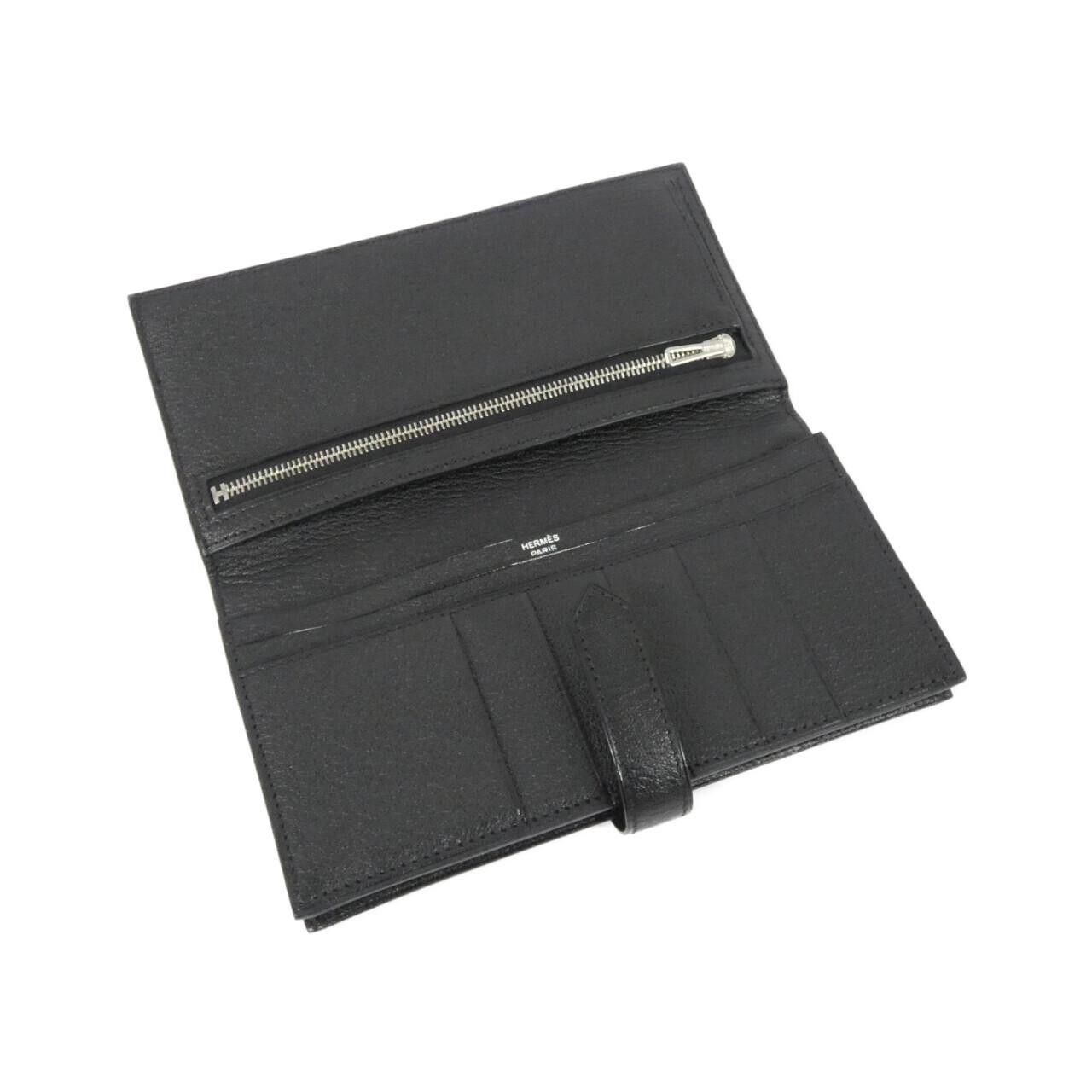 Hermes Hermes Hermes Bearn Soufflet Chevre long wallet Leather Long Wallet C DUTY FREE for USA Size ONE SIZE - 3 Thumbnail