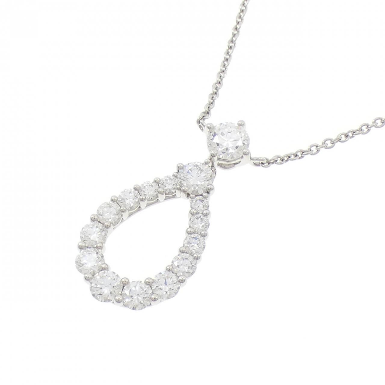 Harry Winston Harry Winston Harry Winston Loop Extra Large Platinum Necklace Precious Metal Necklace PEDPPLXLLP DUTY FREE for USA Size ONE SIZE - 3 Thumbnail