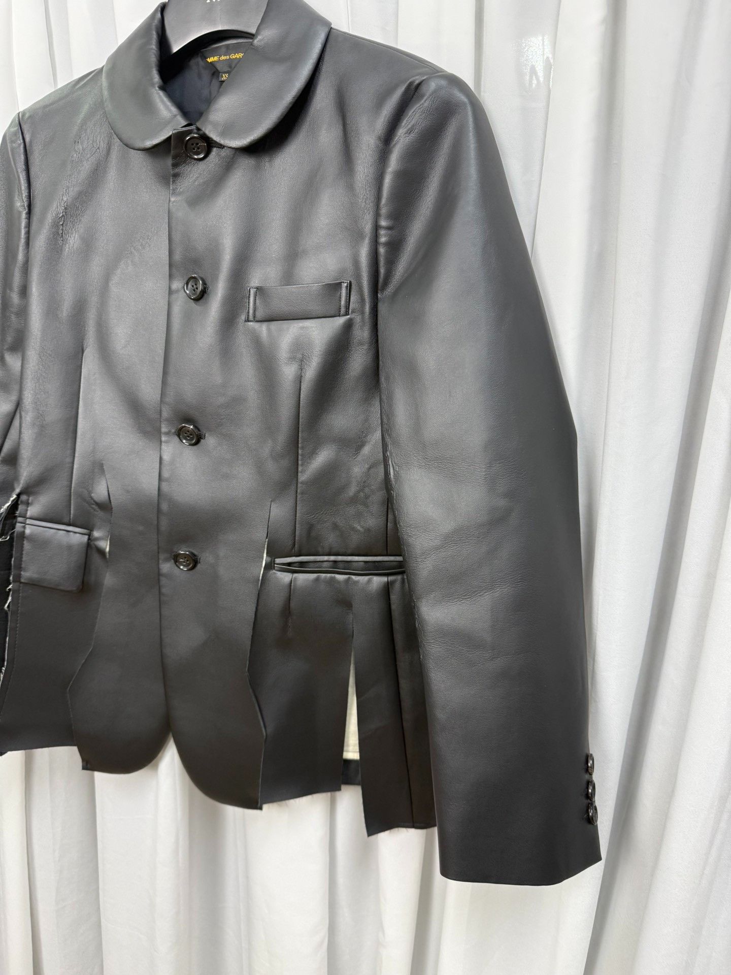 Comme des Garcons Comme des Garçons PU Jacket with Fringe Size M / US 6-8 / IT 42-44 - 2 Thumbnail