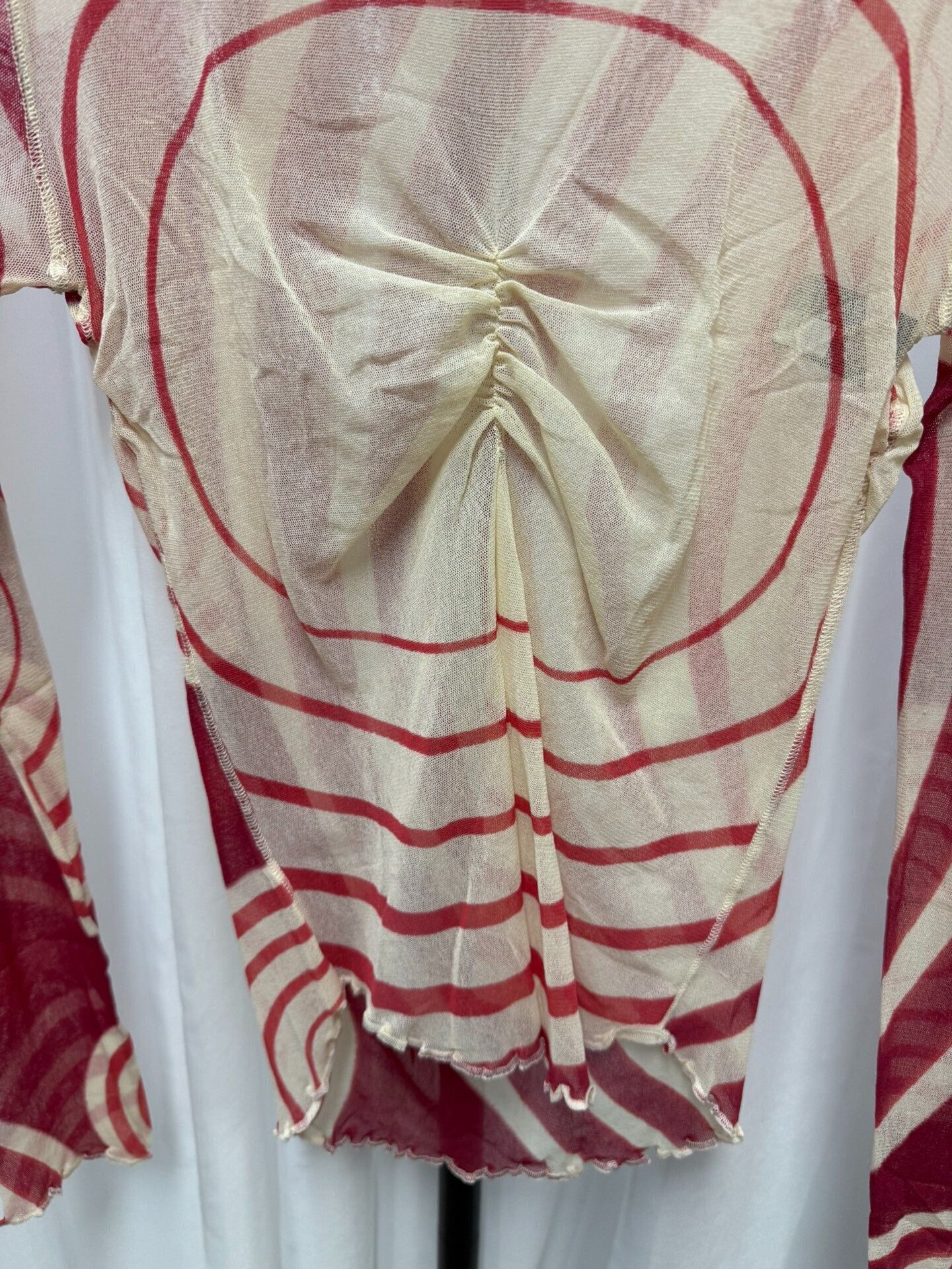 Jean Paul Gaultier Jean Paul Gaultier Tulle Spiral Pleated Top Size M / US 6-8 / IT 42-44 - 2 Thumbnail