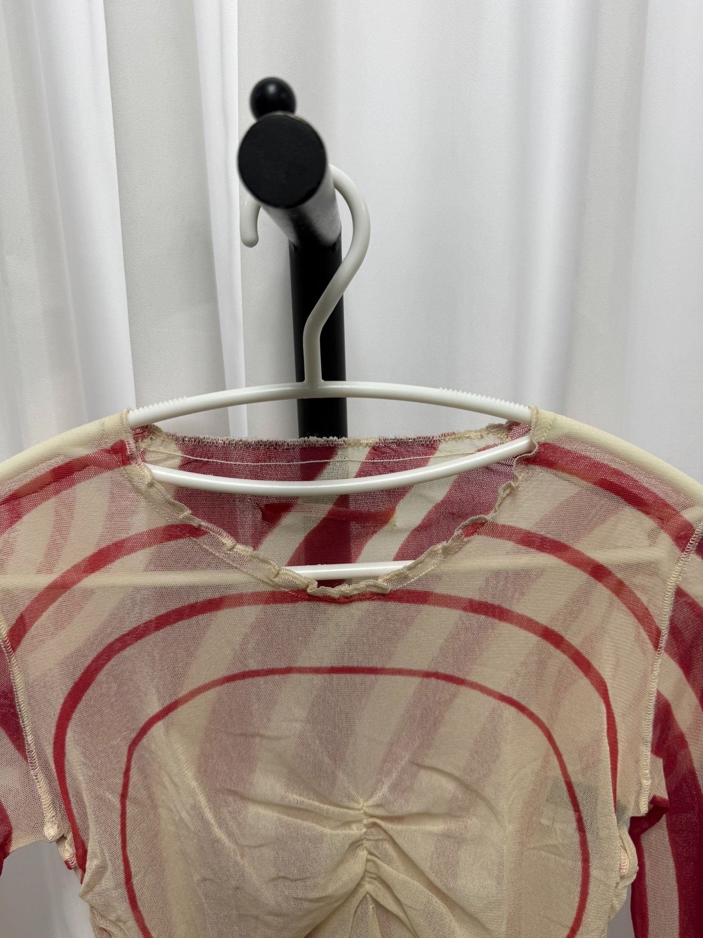Jean Paul Gaultier Jean Paul Gaultier Tulle Spiral Pleated Top Size M / US 6-8 / IT 42-44 - 4 Thumbnail