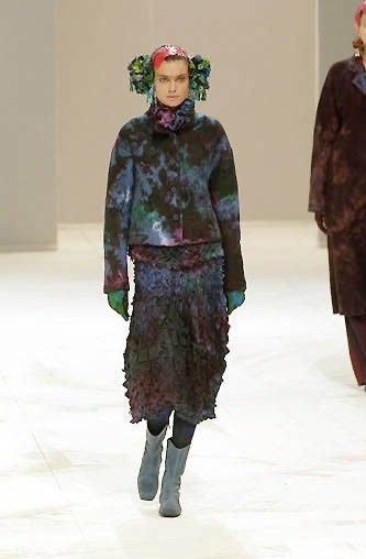 Issey Miyake Issey Miyake 2001AW Tie-Dye Silk Skirt Size M / US 6-8 / IT 42-44 - 2 Thumbnail