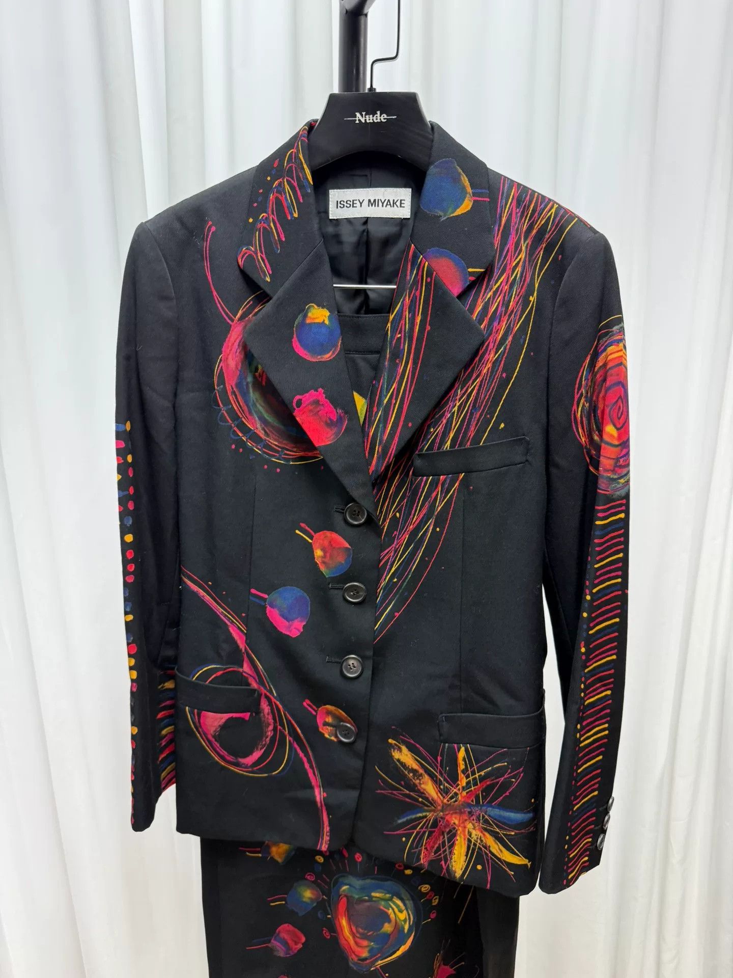 Issey Miyake Issey Miyake 1997AW Starry Sky Wool Suit Size M / US 6-8 / IT 42-44 - 2 Thumbnail