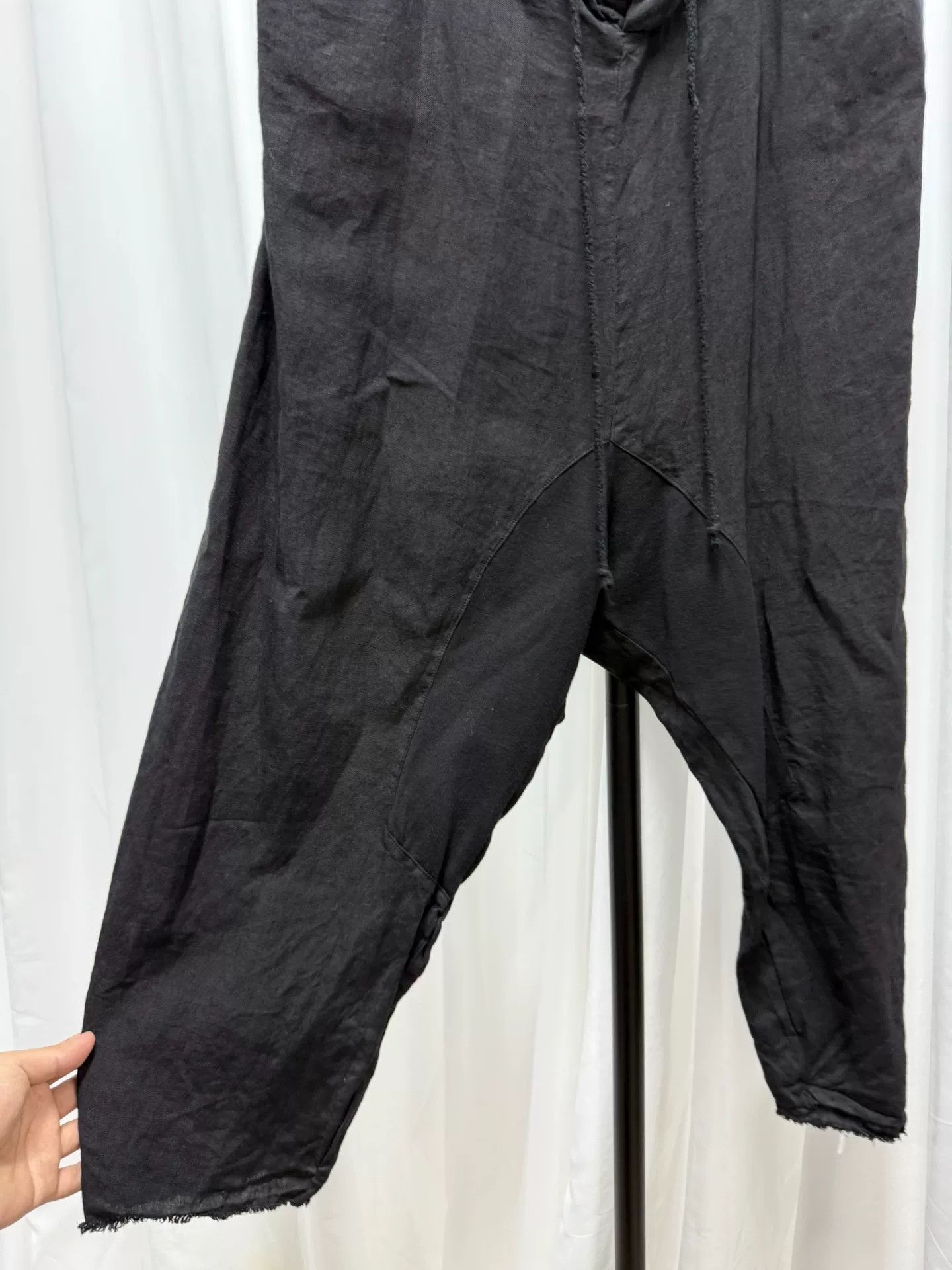 Lost & Found Ria Dunn Lost Found Black Linen Trousers Size US 30 / EU 46 - 4 Thumbnail