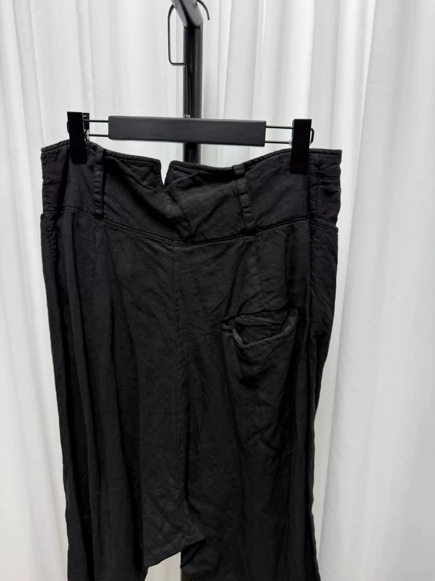 Lost & Found Ria Dunn Lost Found Black Linen Trousers Size US 30 / EU 46 - 6 Thumbnail