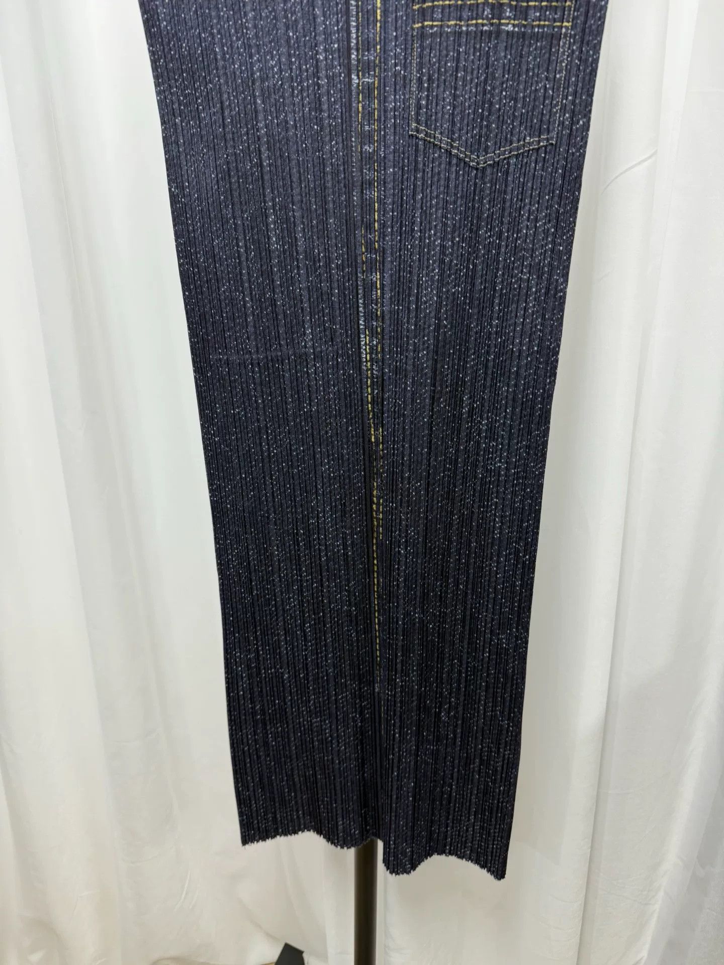 Pleats Please Issey Miyake Issey Miyake Pleats Please 1999SS Denim Dress Size M / US 6-8 / IT 42-44 - 4 Thumbnail