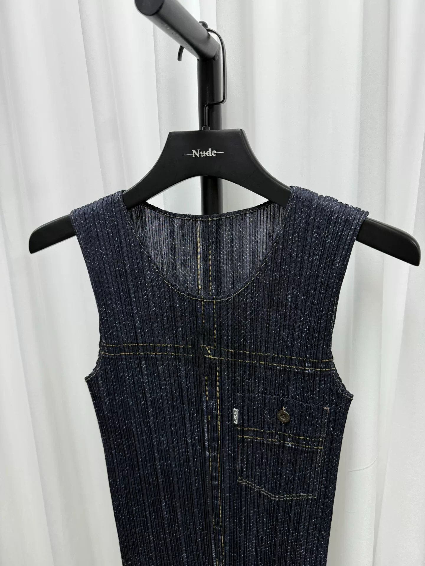 Pleats Please Issey Miyake Issey Miyake Pleats Please 1999SS Denim Dress Size M / US 6-8 / IT 42-44 - 5 Thumbnail