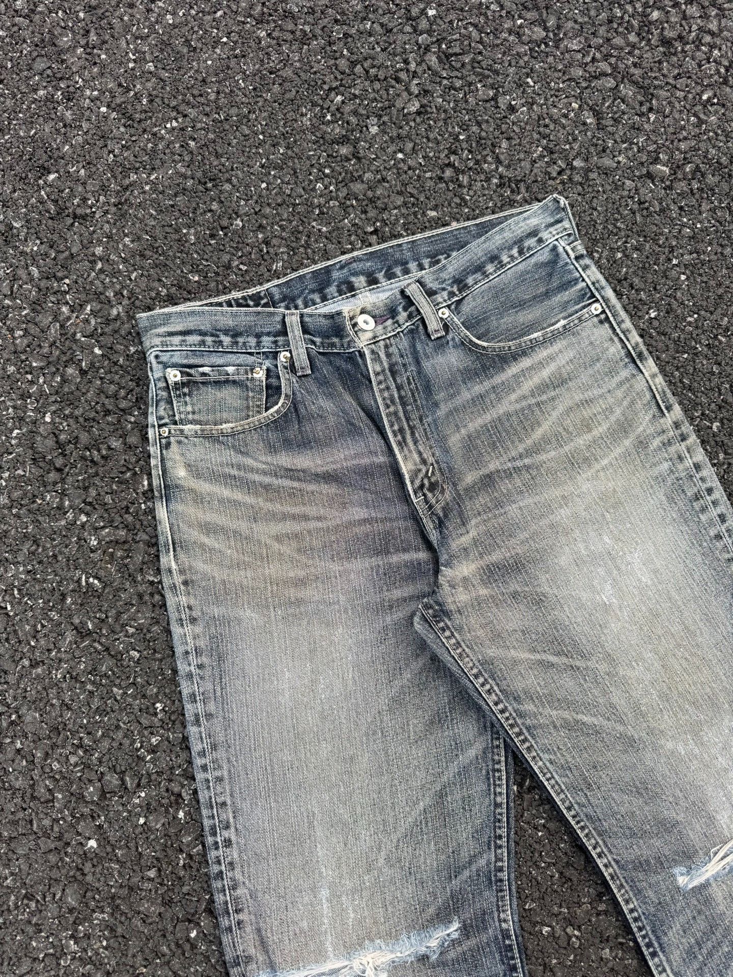 Vintage Vintage Levi's 502 Retro Blue Jeans Size US 30 / EU 46 - 2 Thumbnail