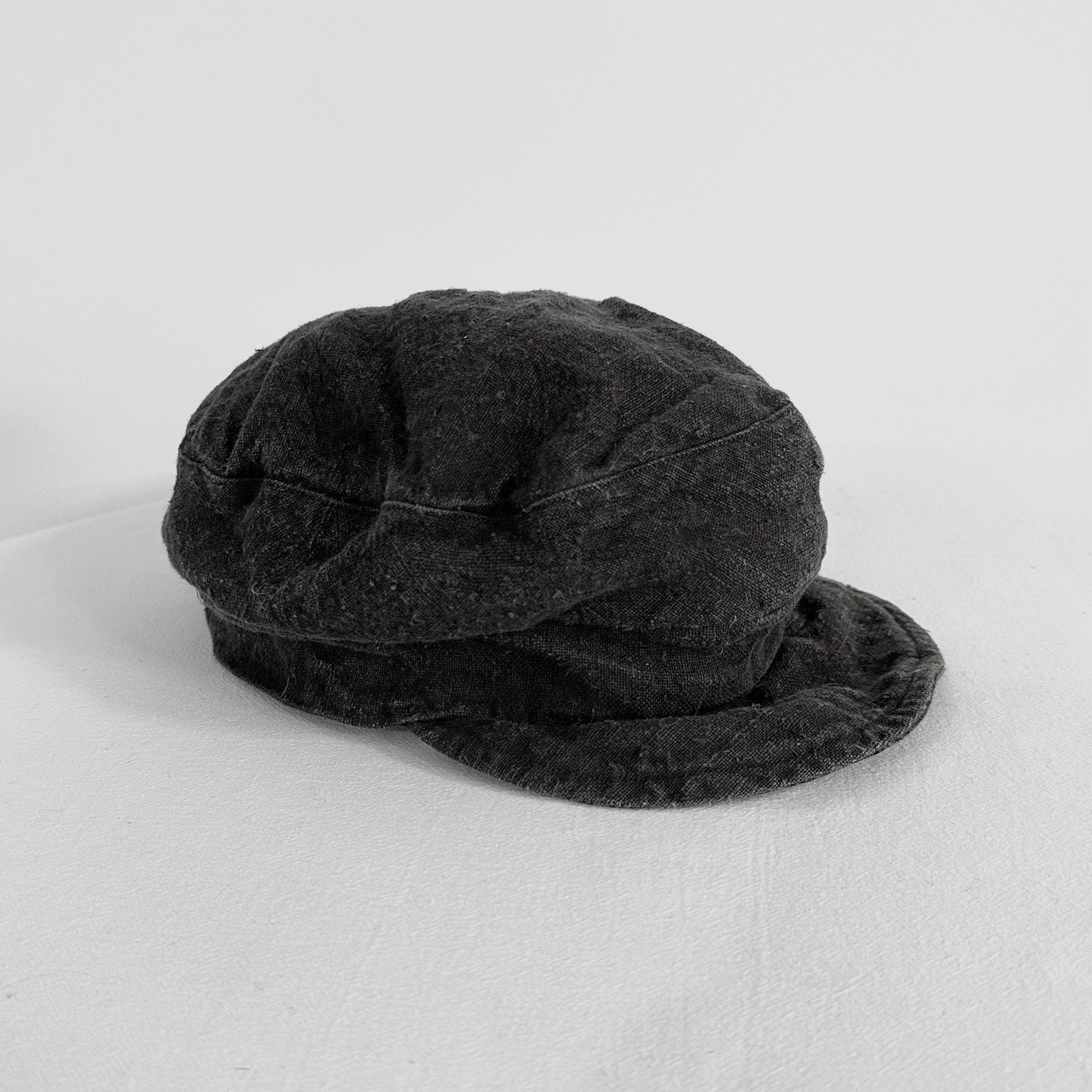 Andrew Andrew Driftwood Ink-Dyed Linen Newsboy Cap Size ONE SIZE - 4 Thumbnail