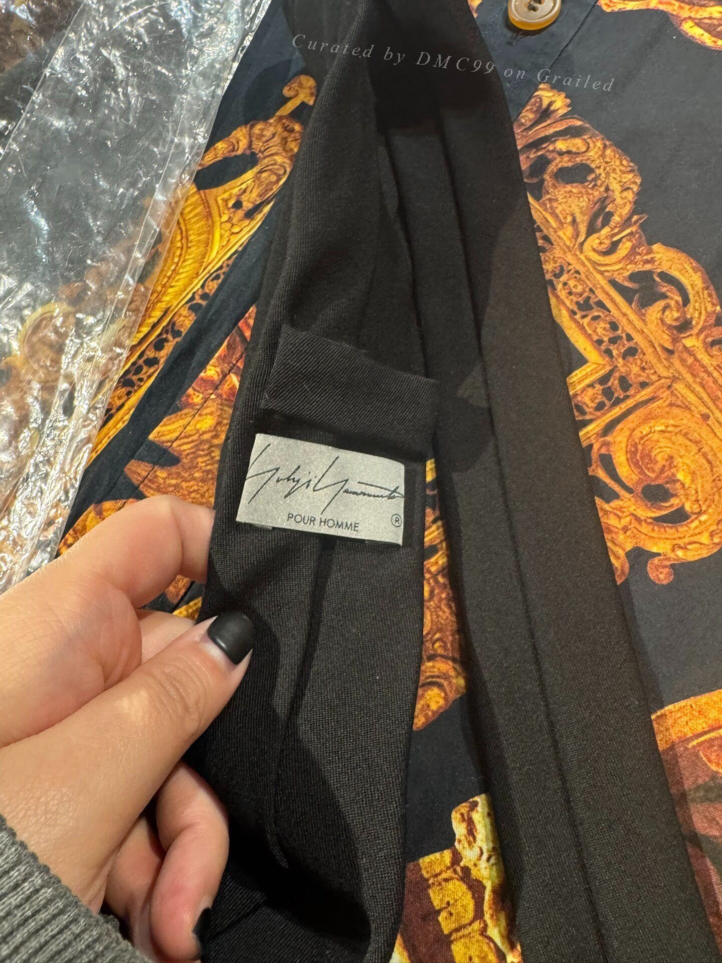 Yohji Yamamoto Yohji Yamamoto FRAGILE Embroidered Tie Size ONE SIZE - 2 Thumbnail