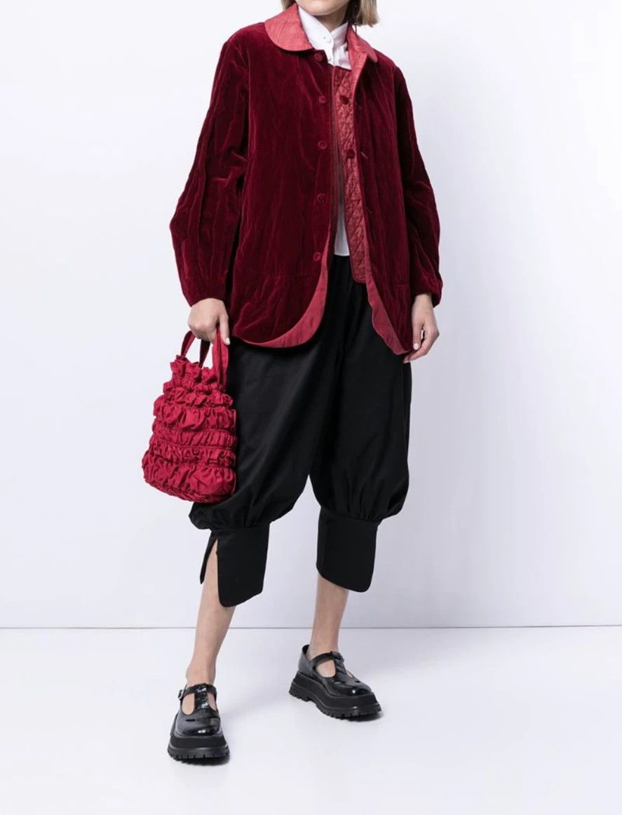 Renli Su Renlisu Red Velvet Double-Layer Vest Coat Size M / US 6-8 / IT 42-44 - 9 Thumbnail